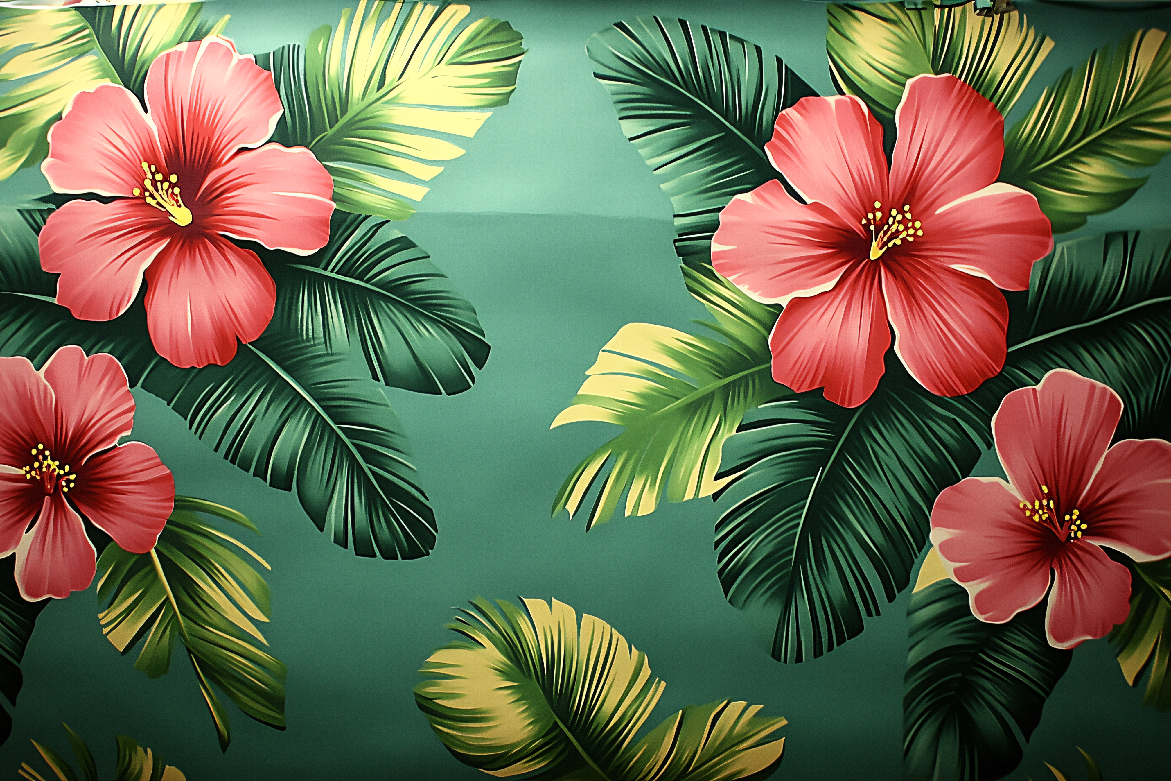 Hibiscus Floral Pattern