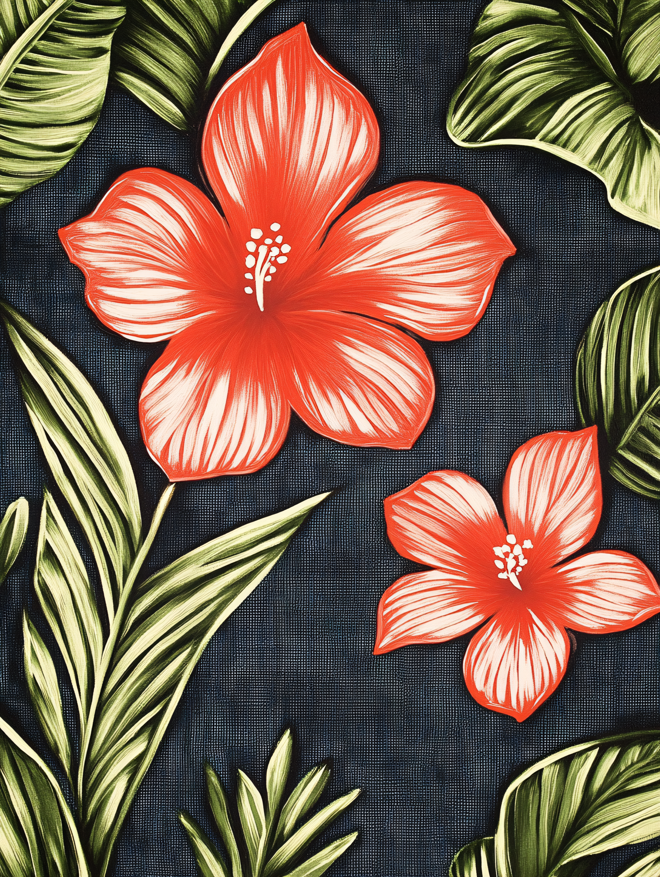 Hibiscus Floral Pattern
