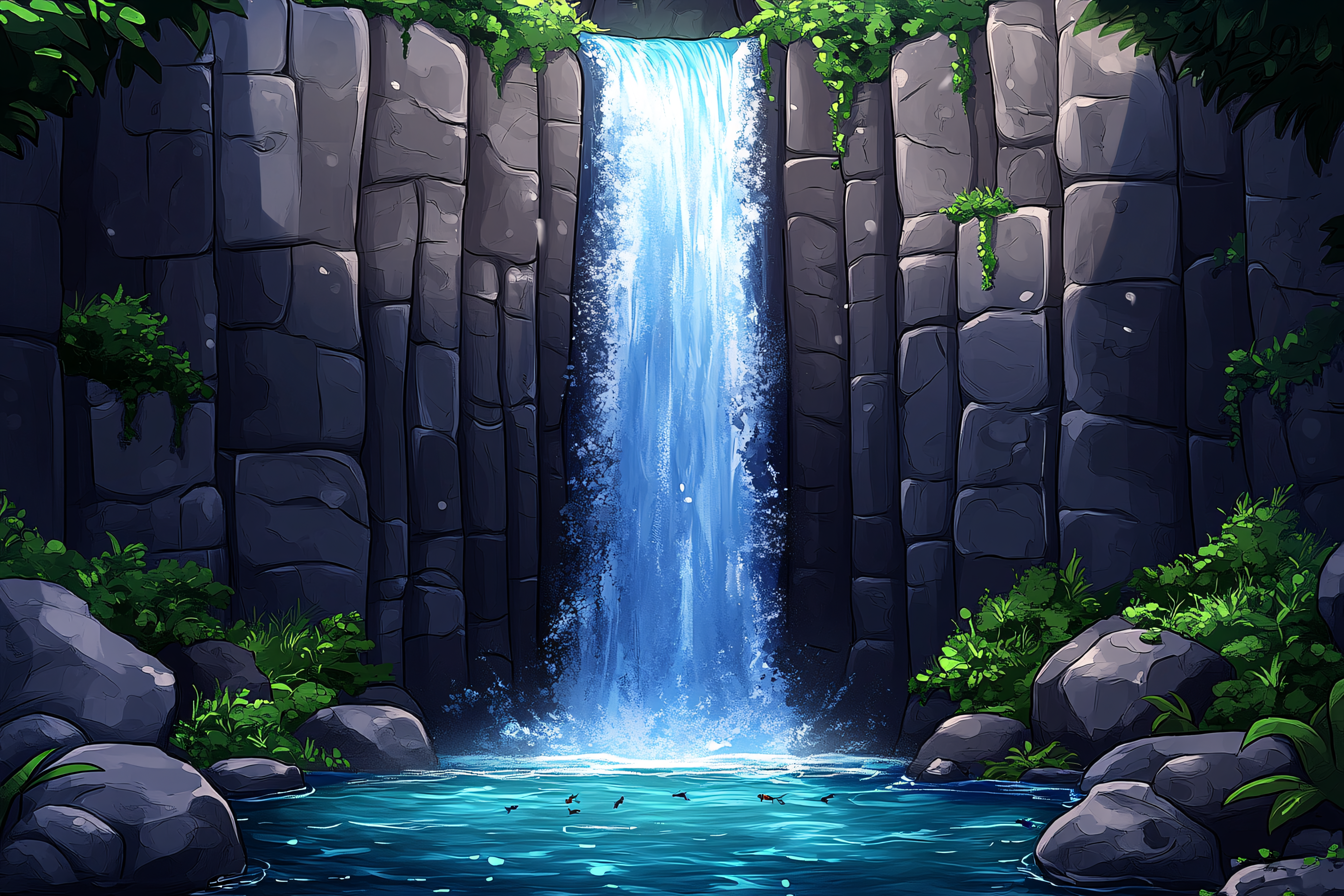 Hidden Waterfall Oasis