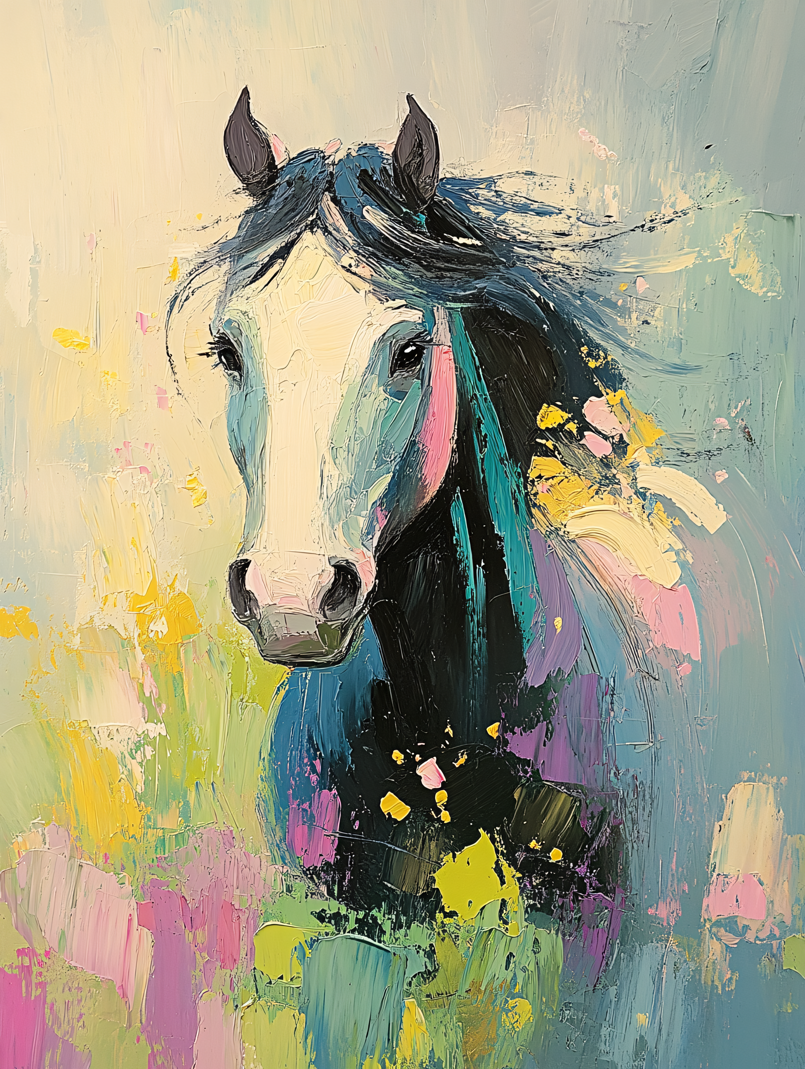 Horse Portrait Painting