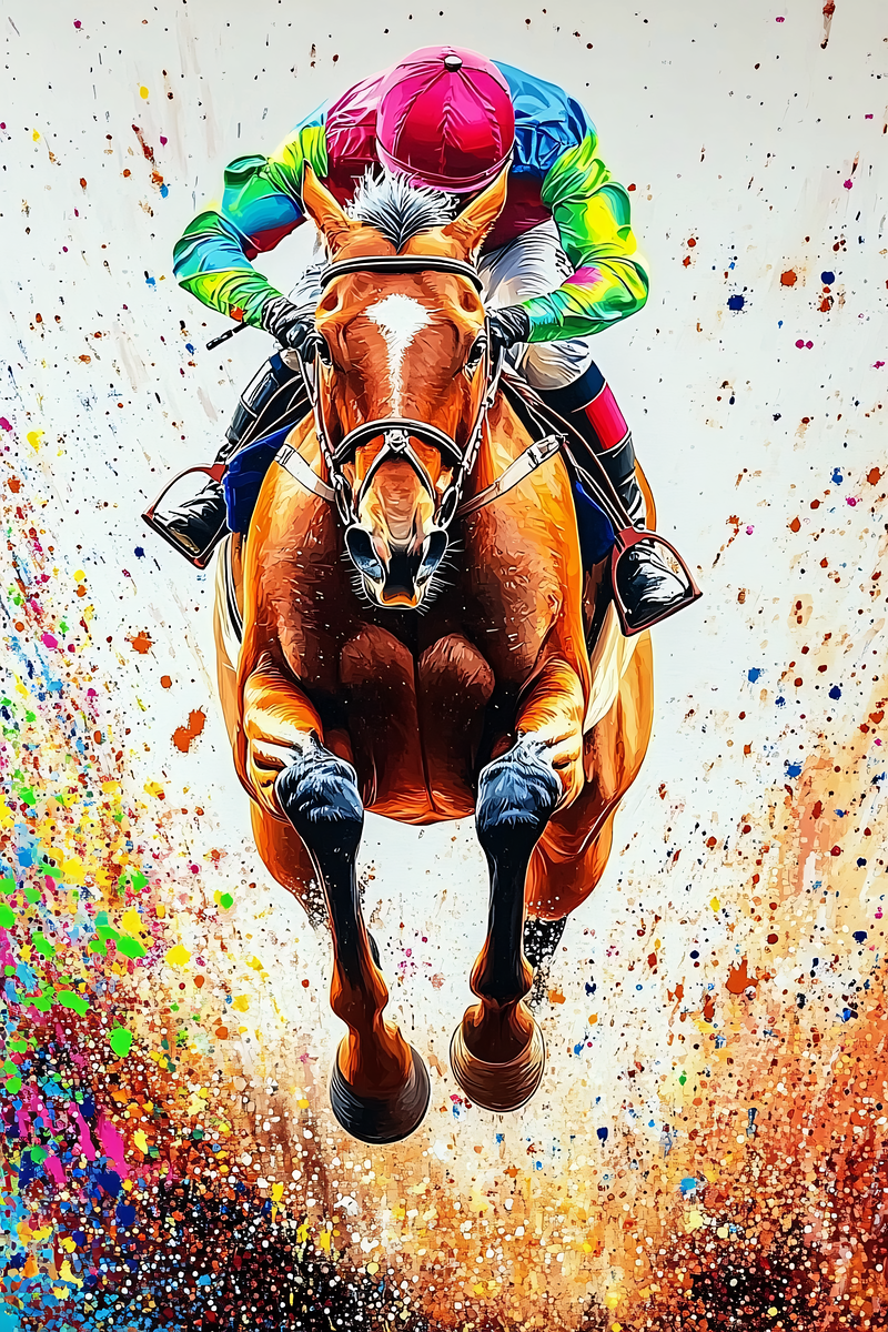 Horse Racing in Action