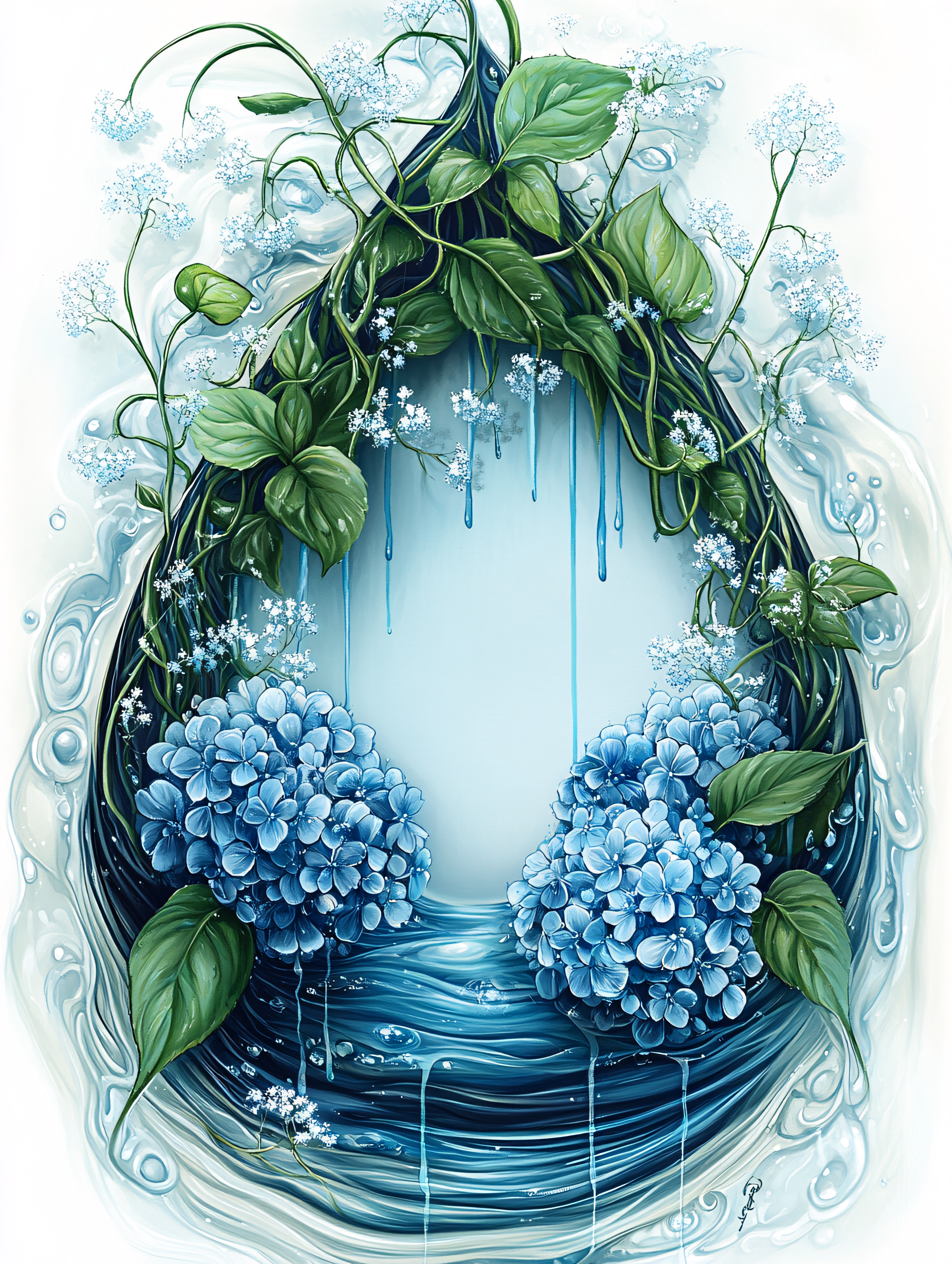 Hydrangea Frame