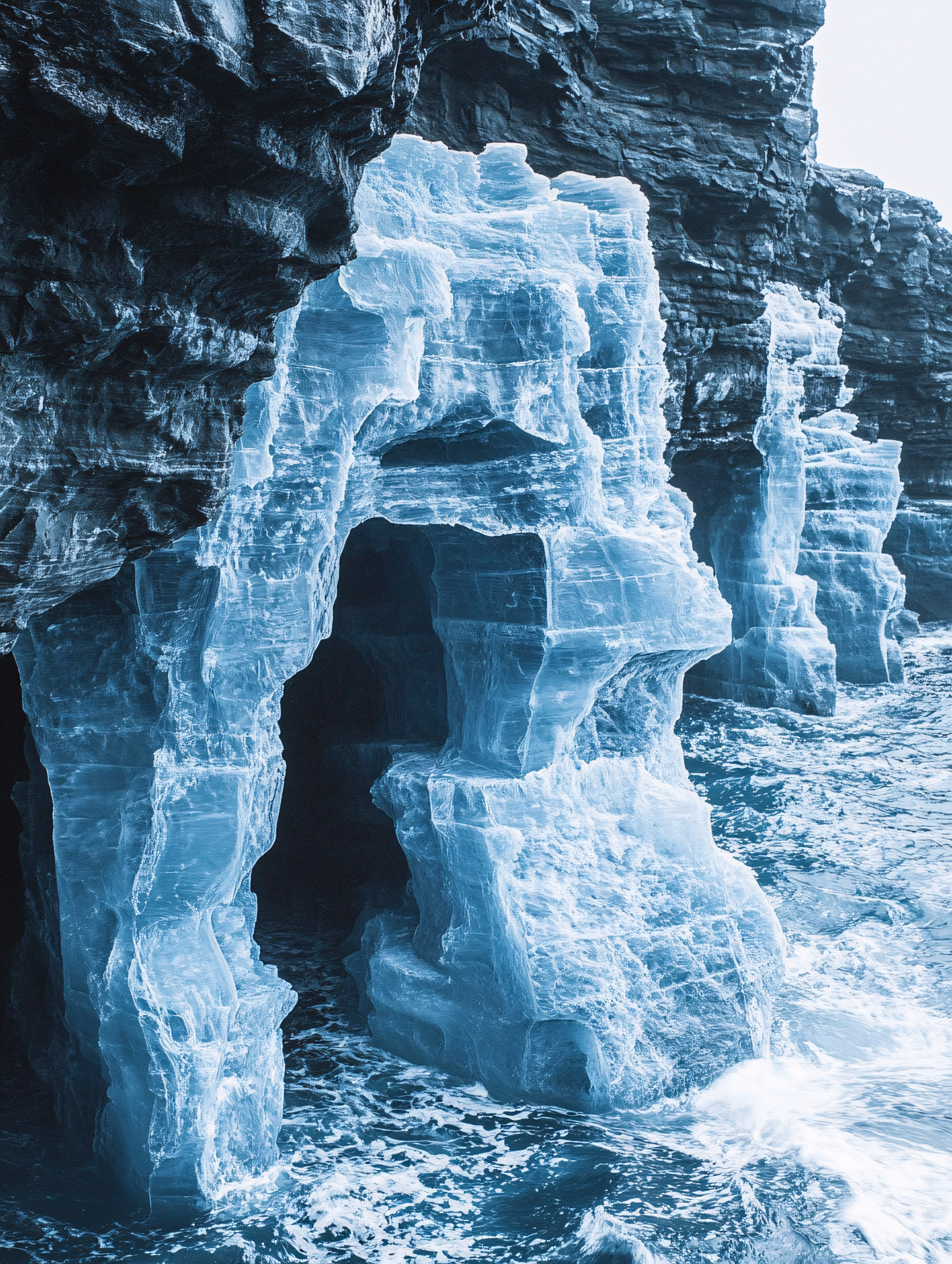 Ice Caves by the Sea