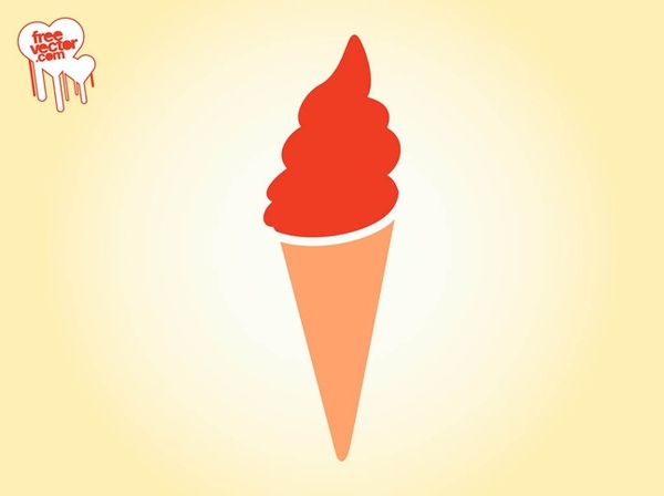 Ice Cream Icon Free Vector