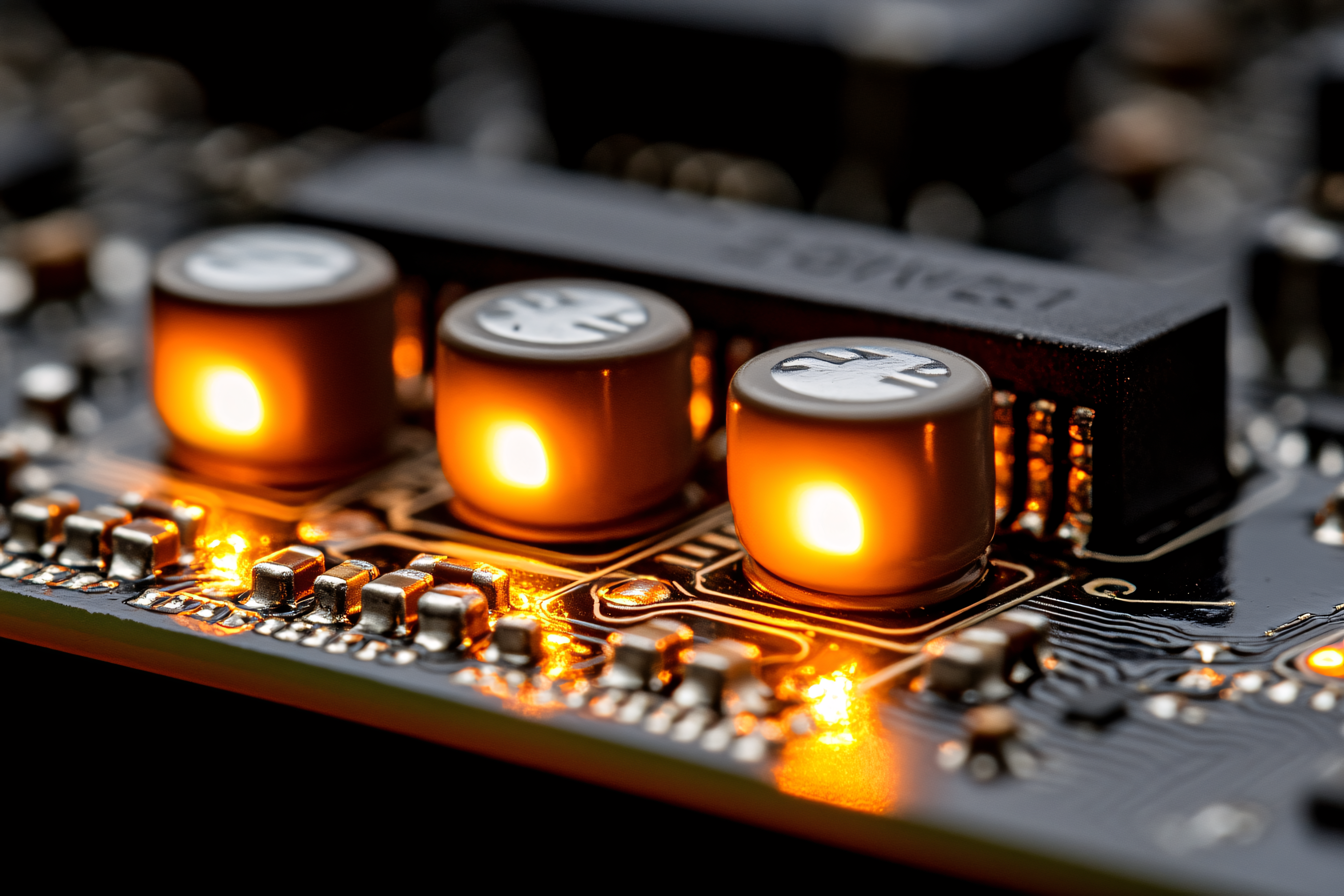 Illuminated Electronic Components