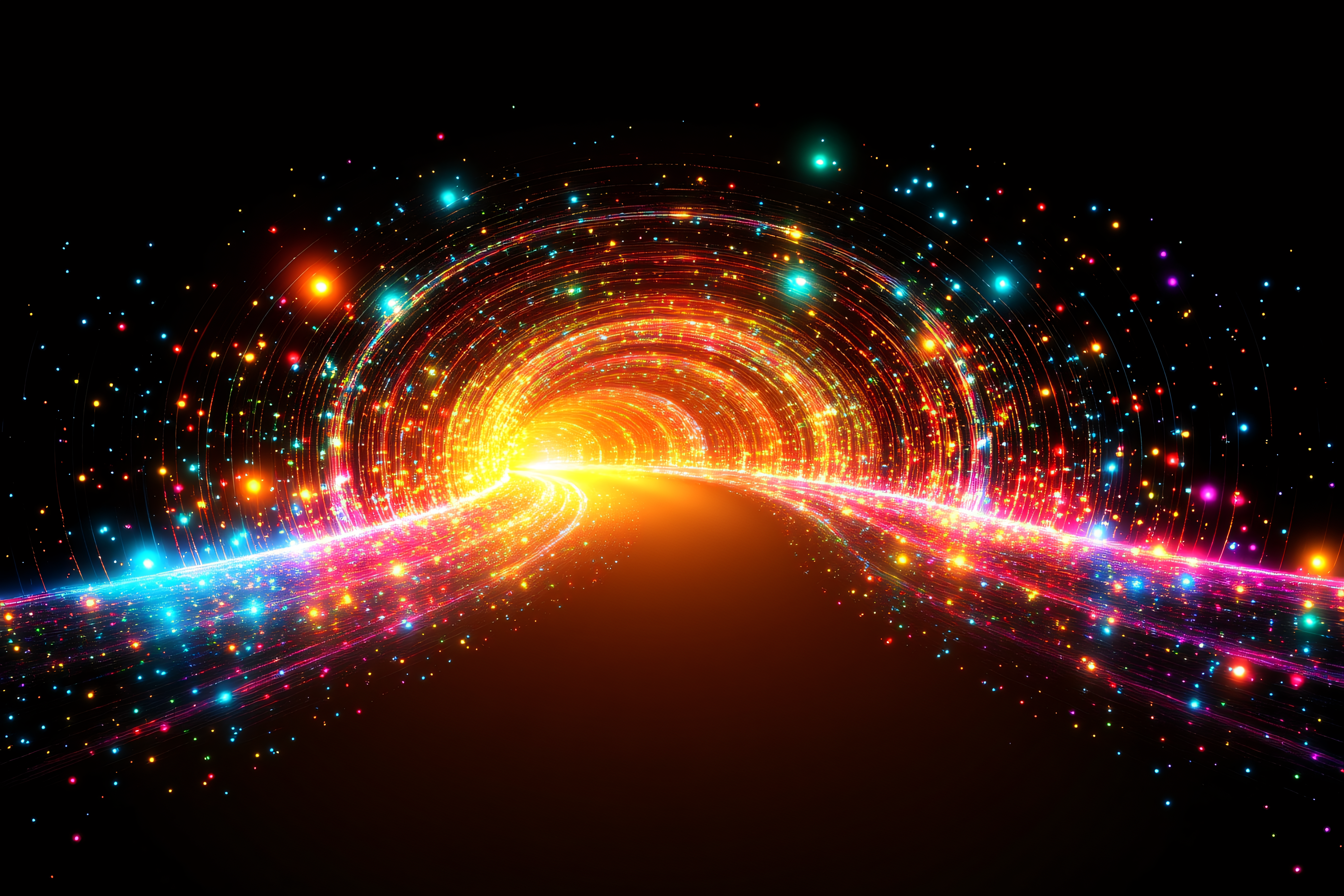 Illuminated Tunnel of Light