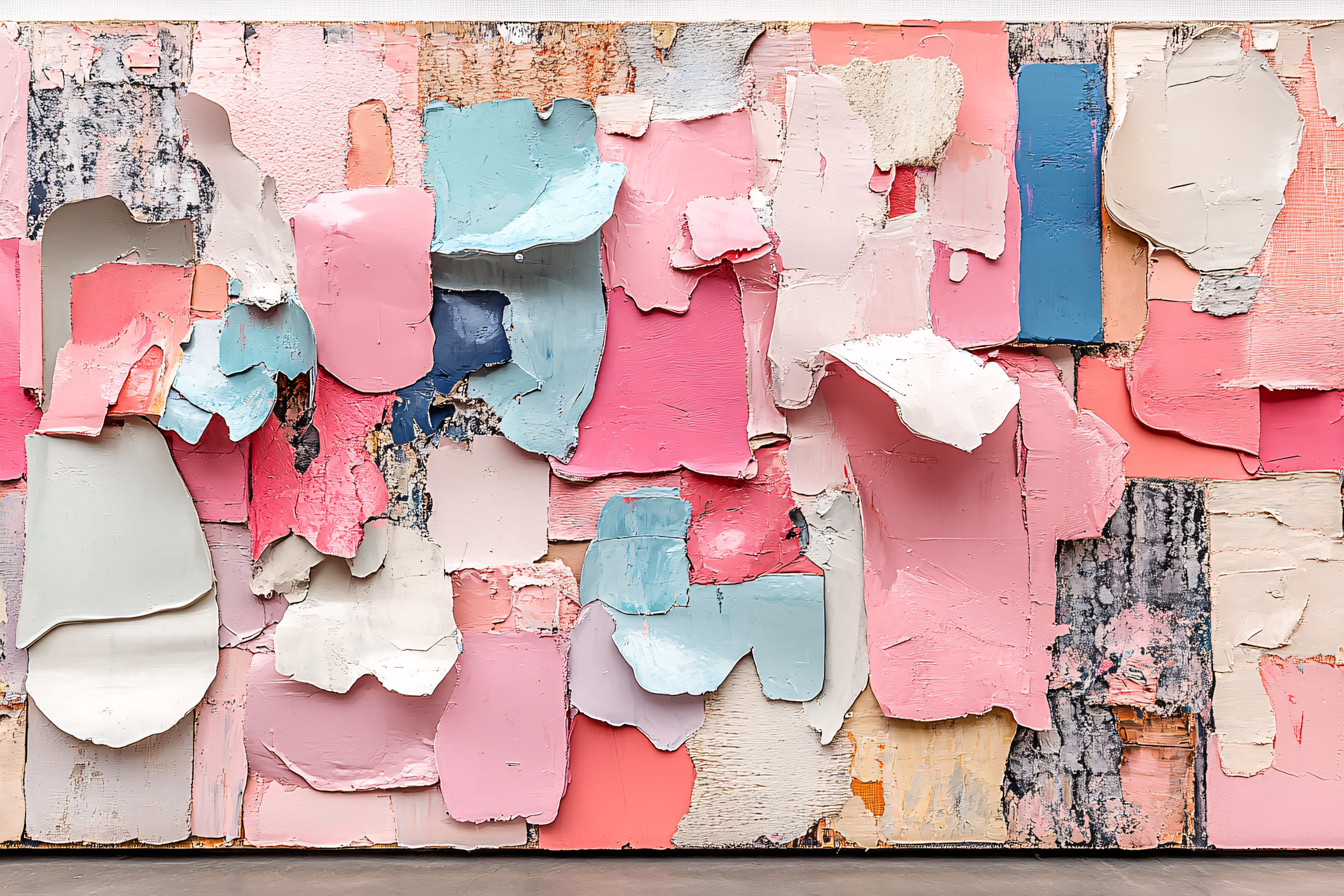 Impasto Collage Texture