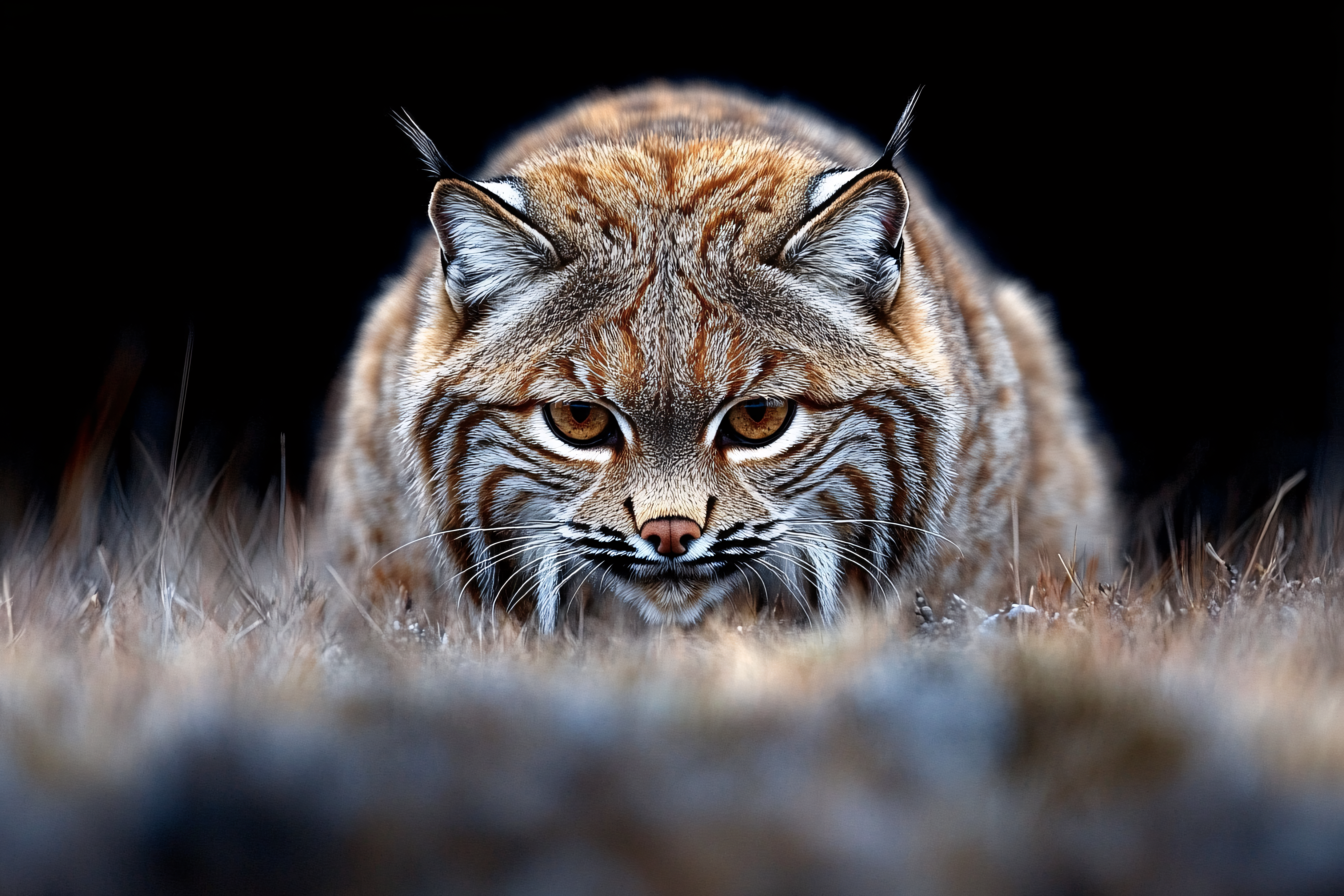 Intense Bobcat Gaze