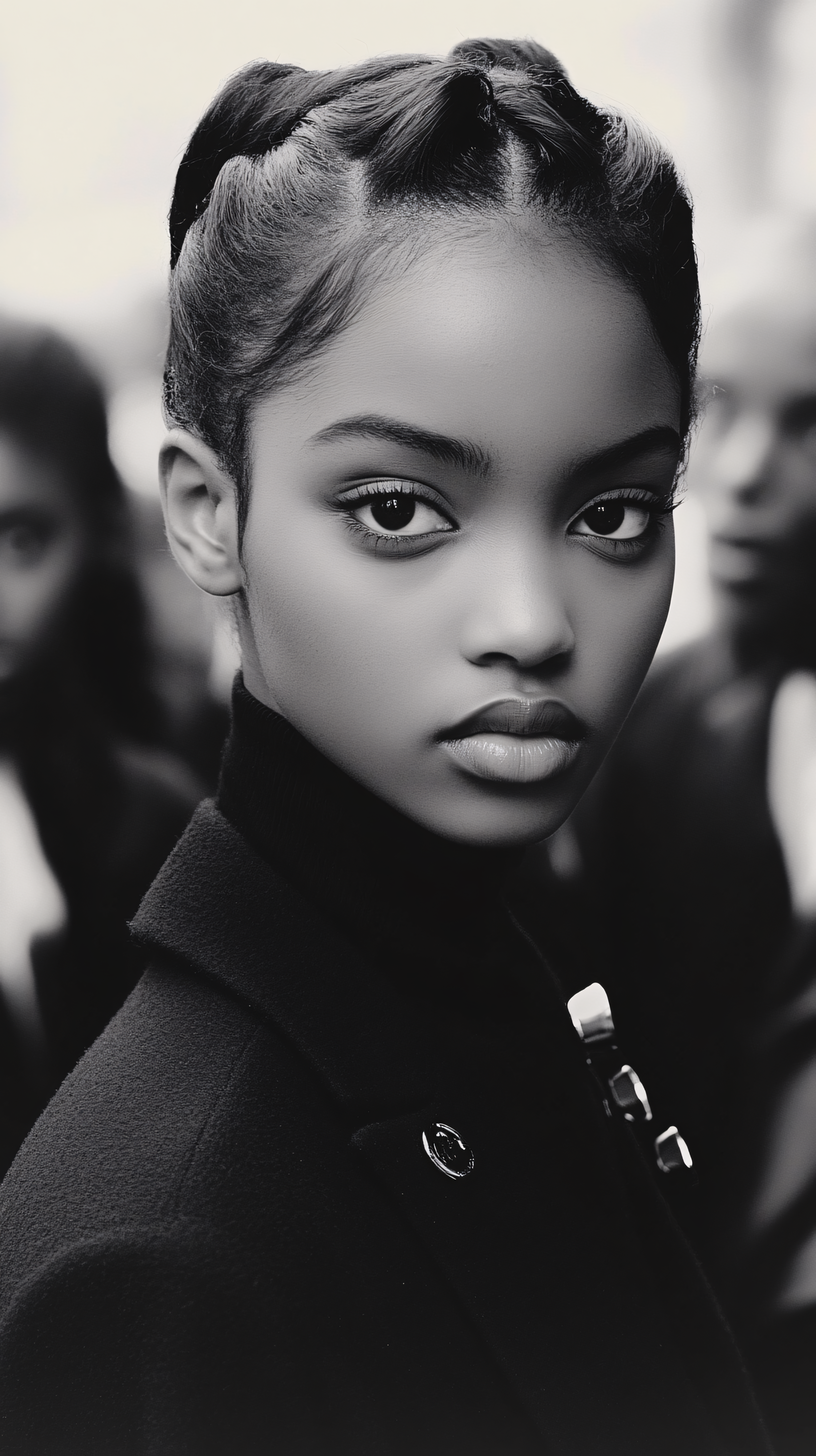 Intense Gaze Young Woman
