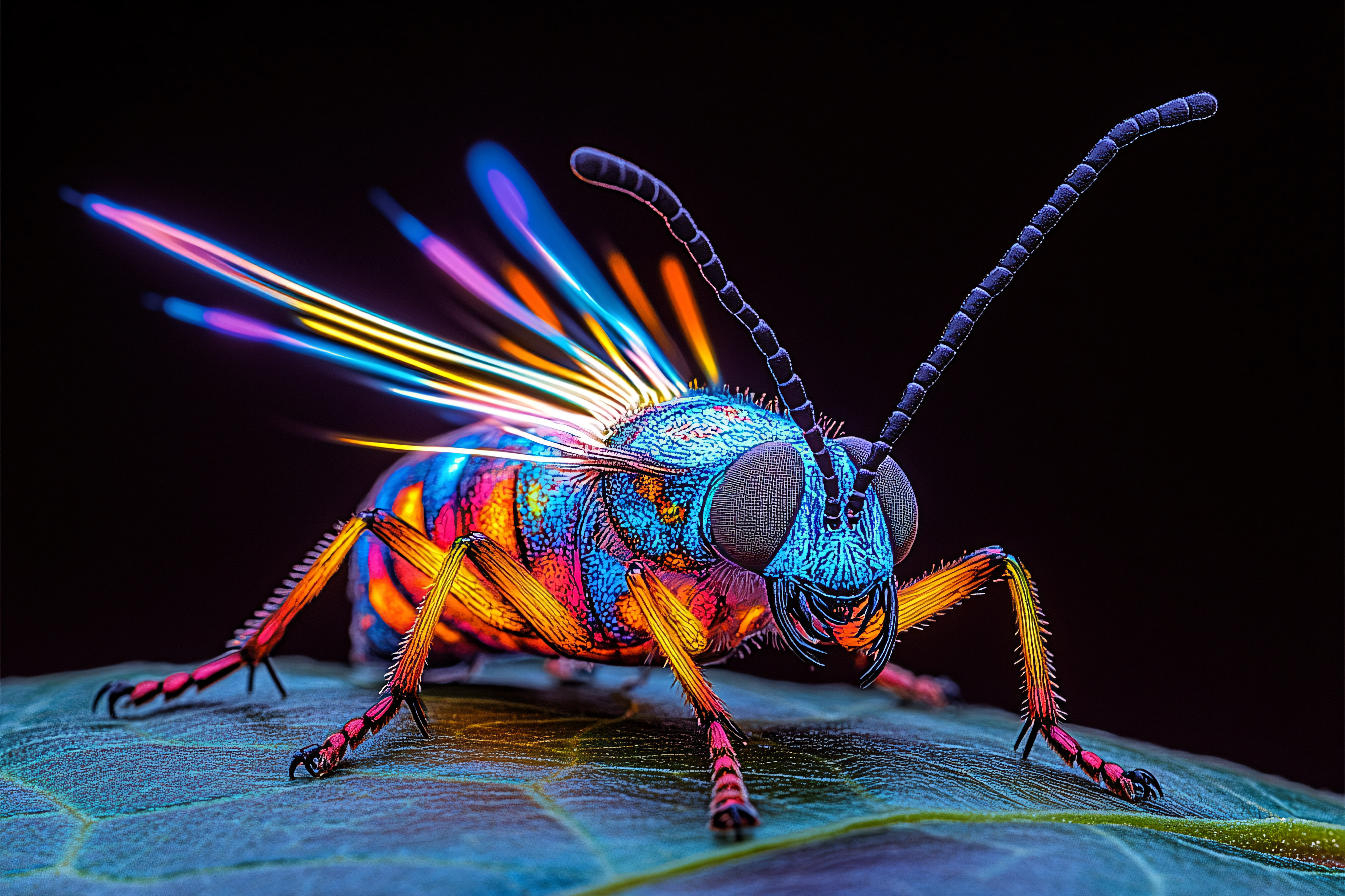 Iridescent Winged Insect
