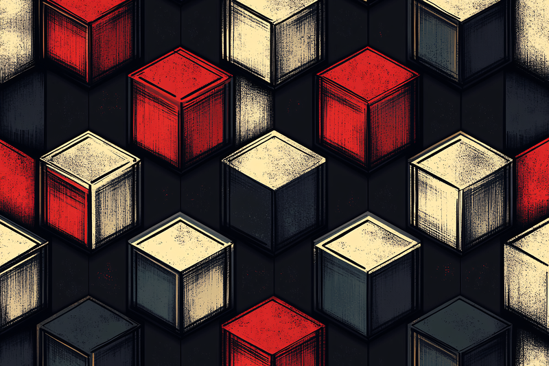 Isometric Cube Arrangement