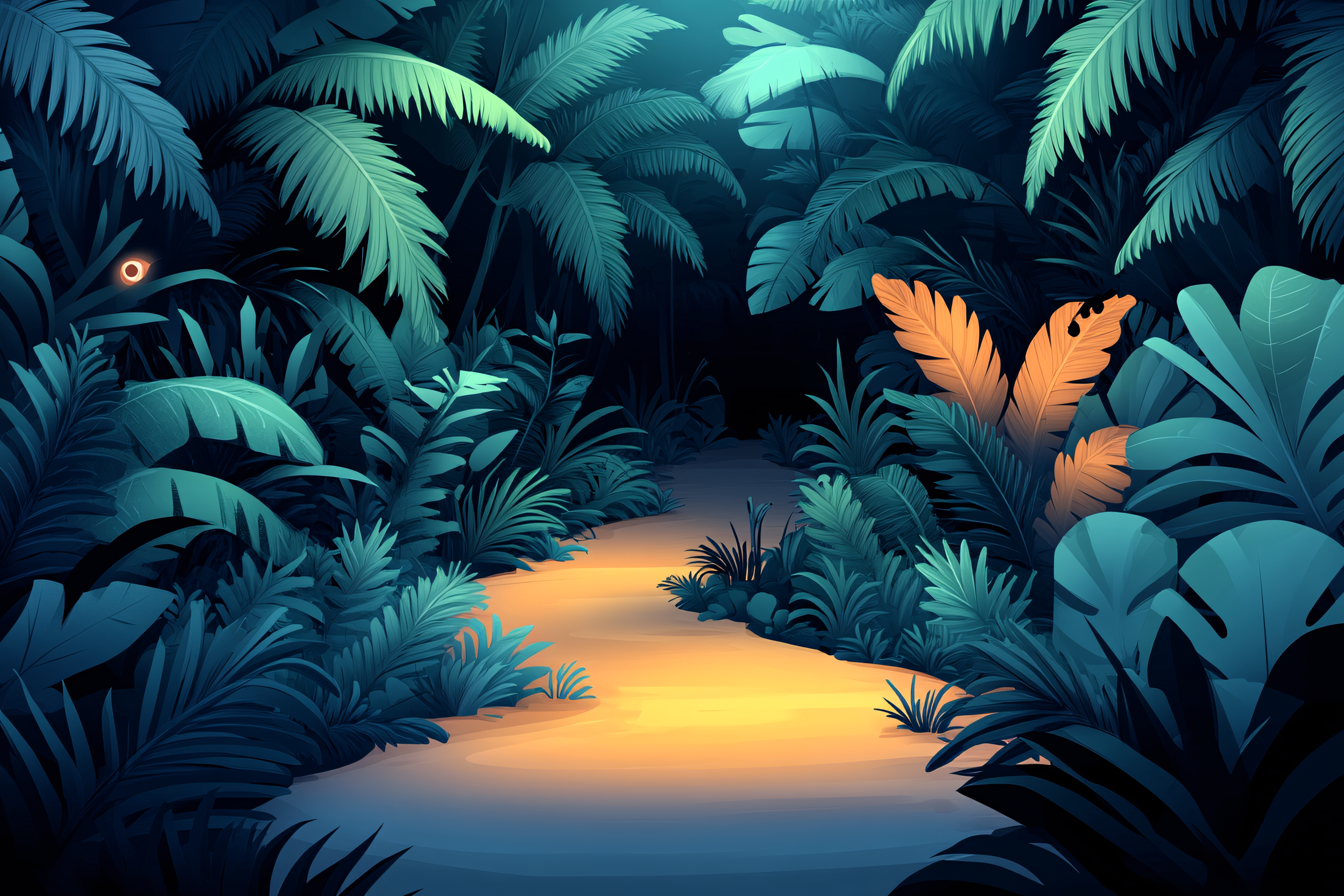 Jungle Path Illustration