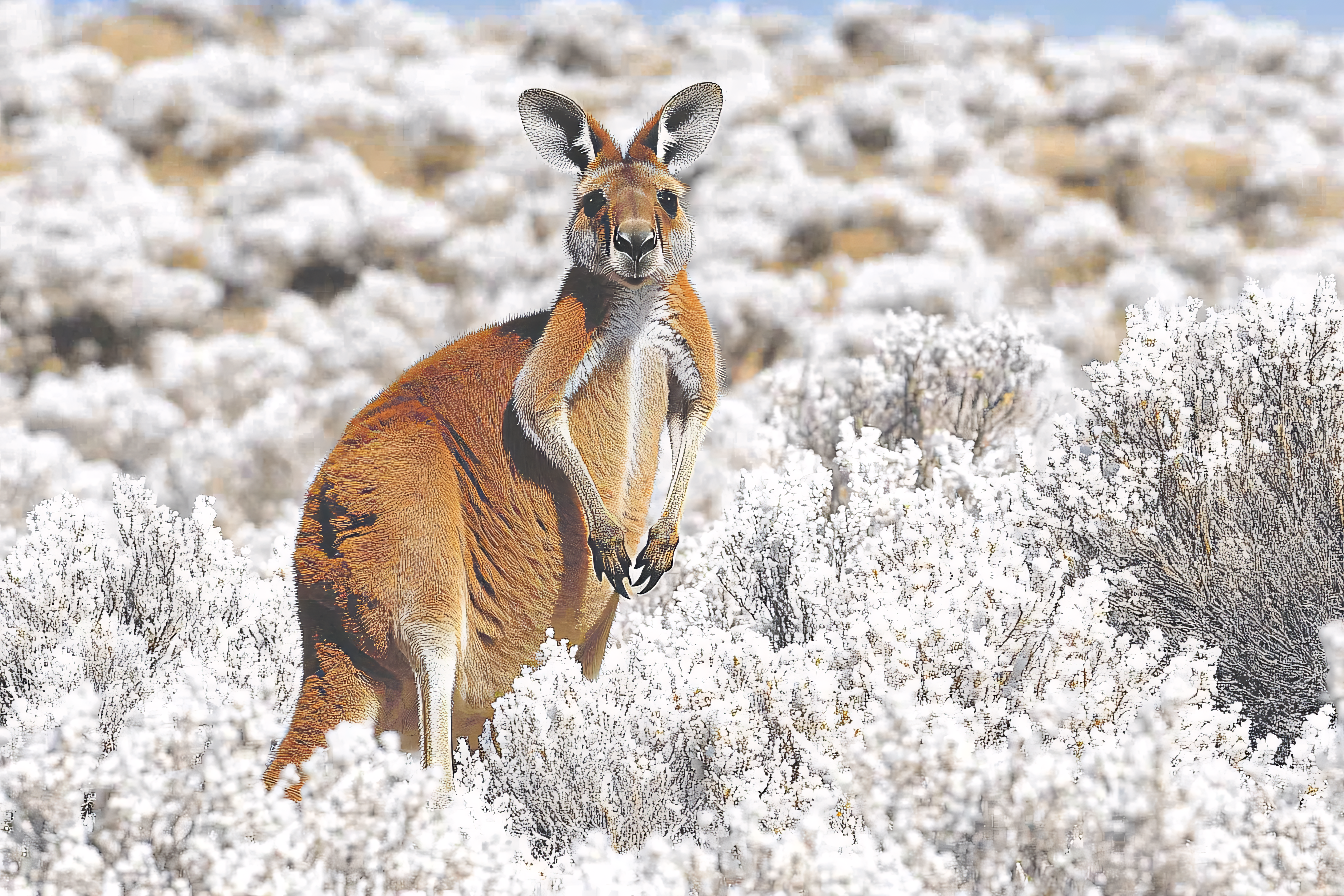 Kangaroo In Bushland