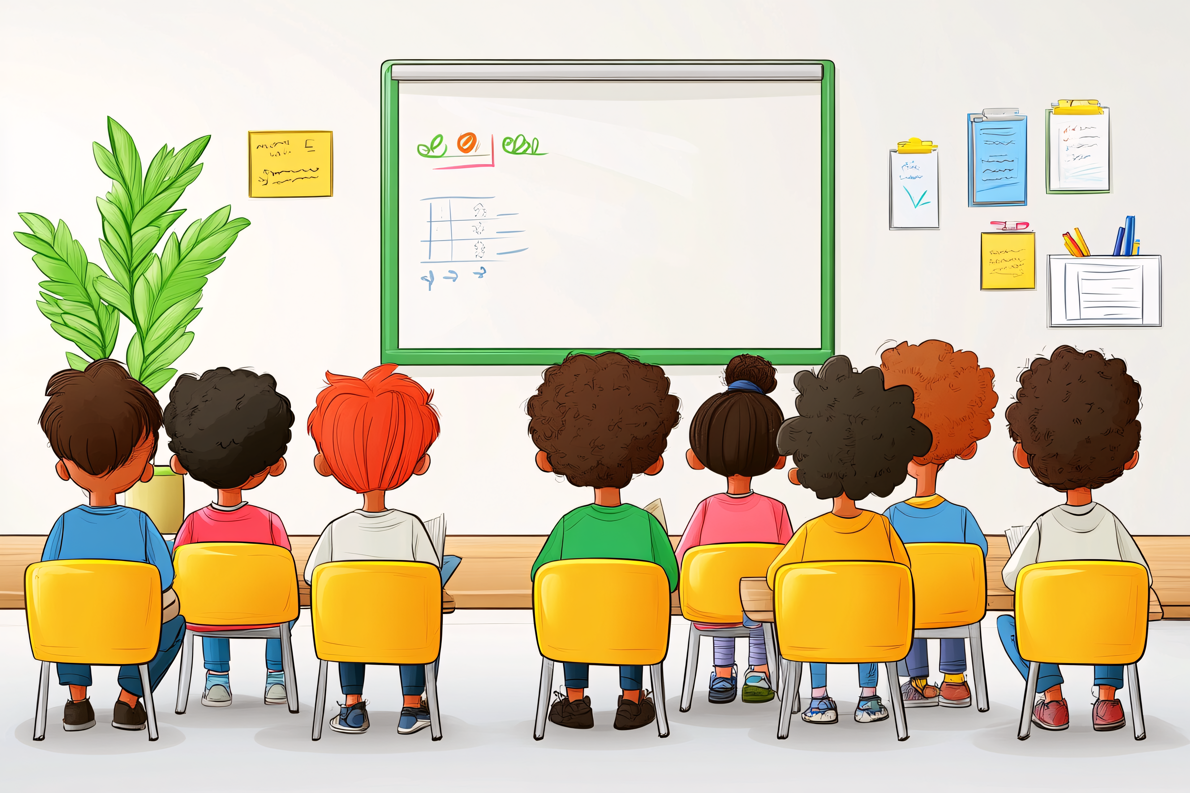 Kids in Classroom Learning