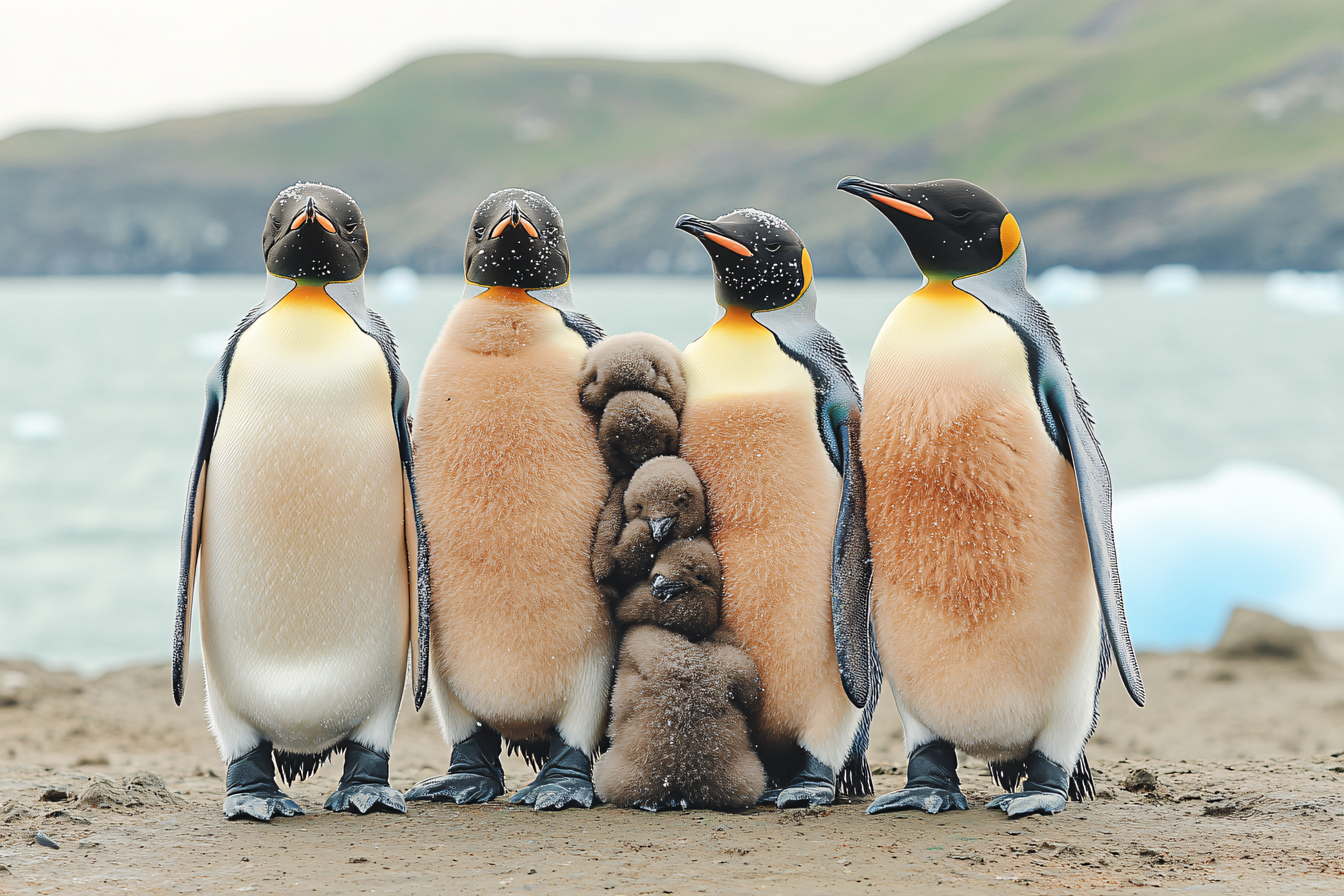 King Penguin Family Portrait