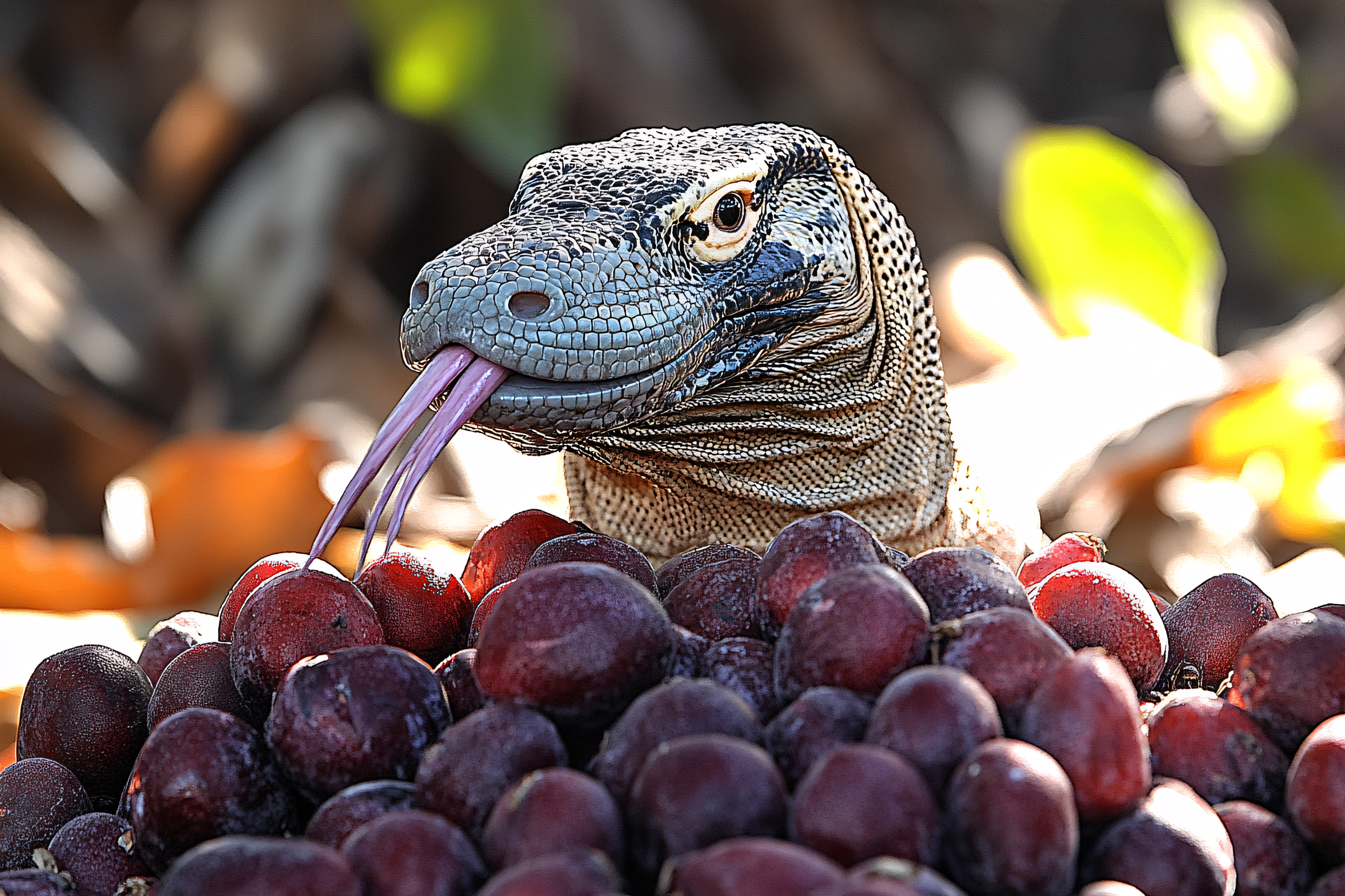 Komodo Dragon Tongue