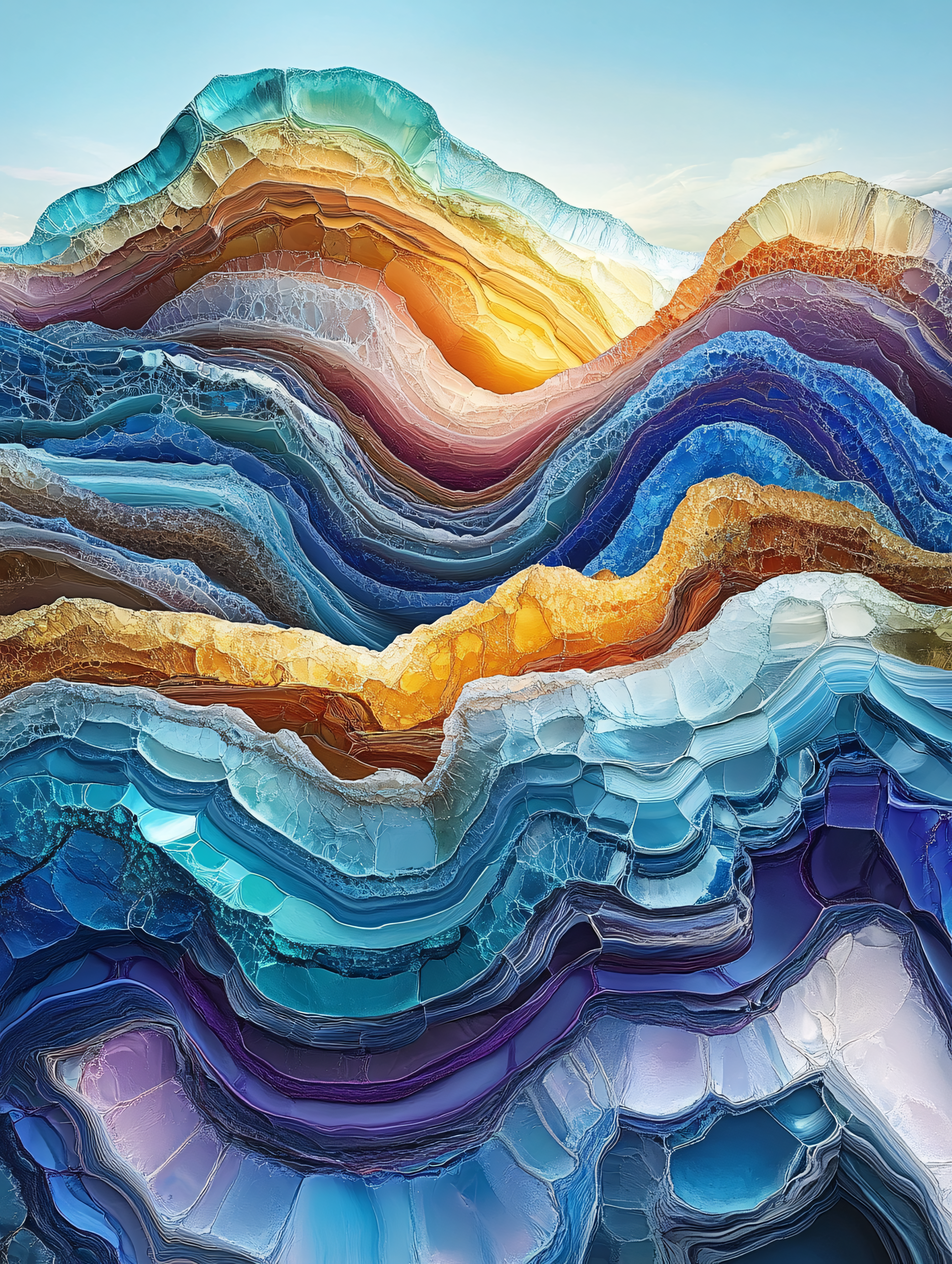 Layered Agate Mountain