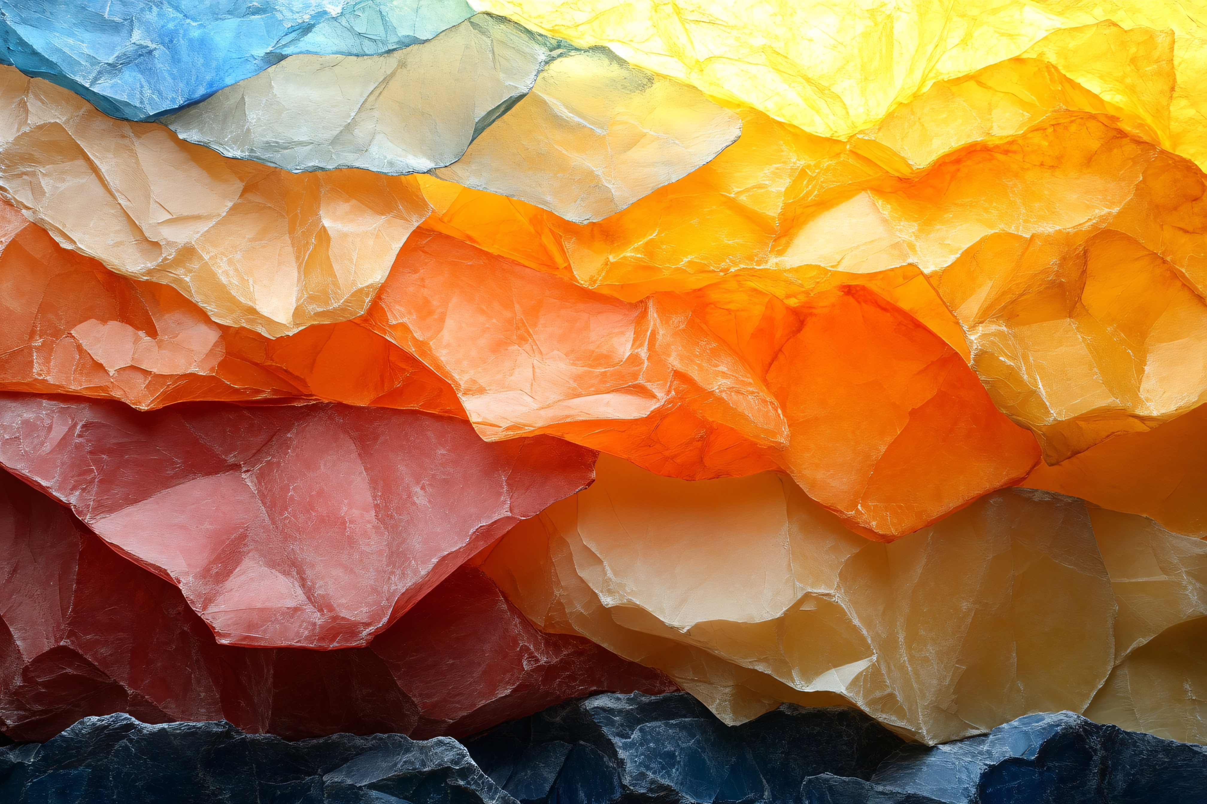 Layers of Colored Paper Texture