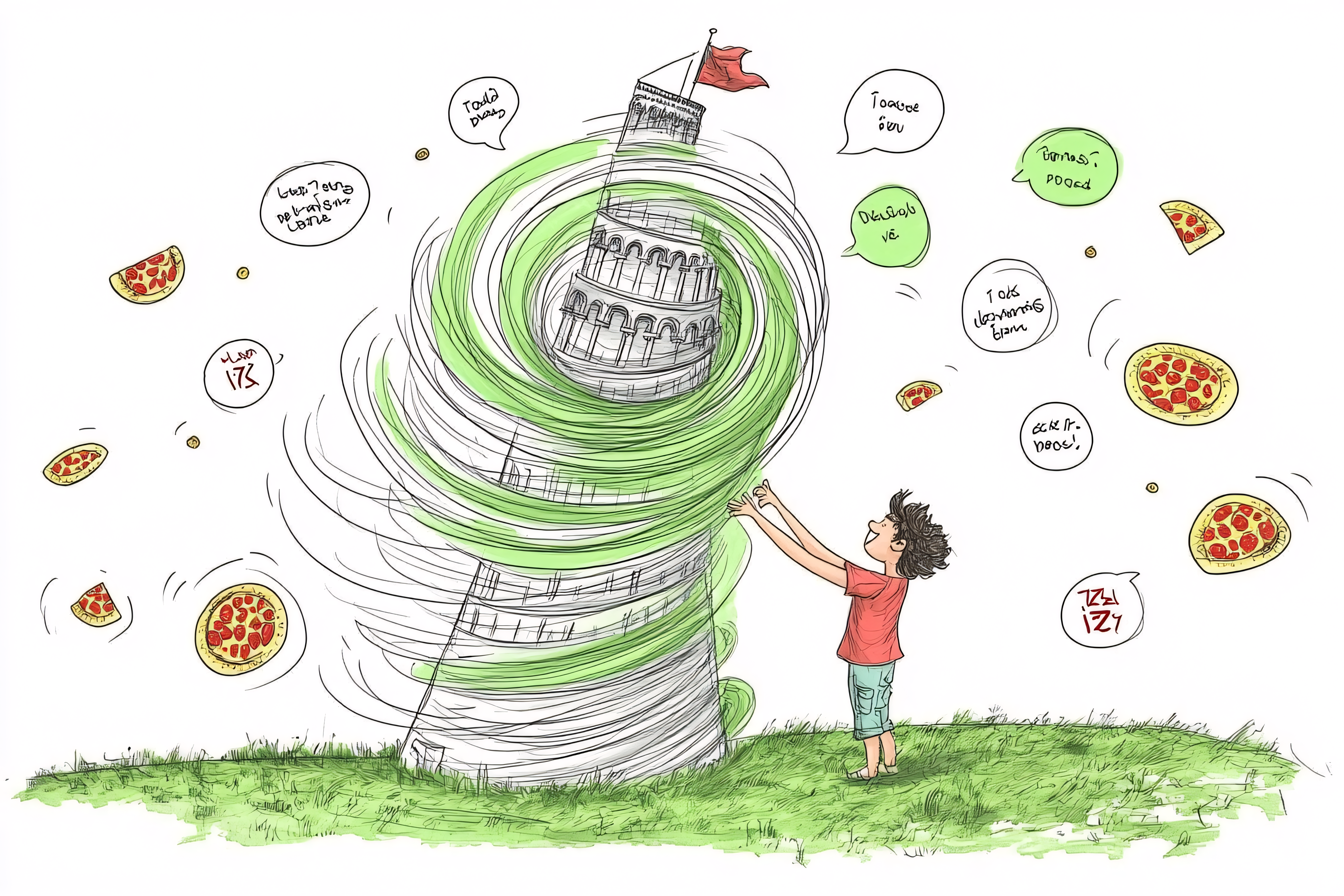 Leaning Tower Pizza Tornado