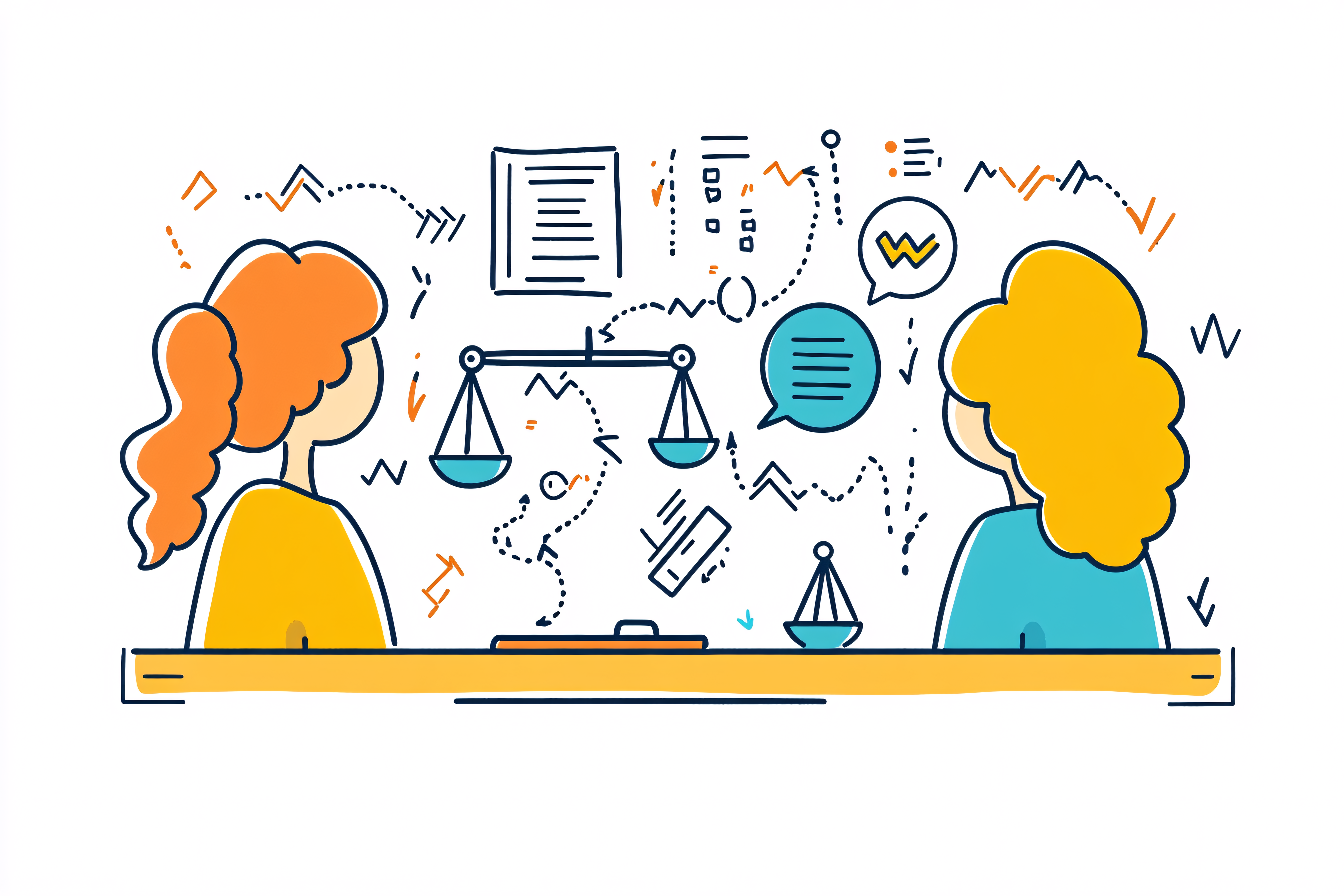 Legal Consultation Vector Illustration