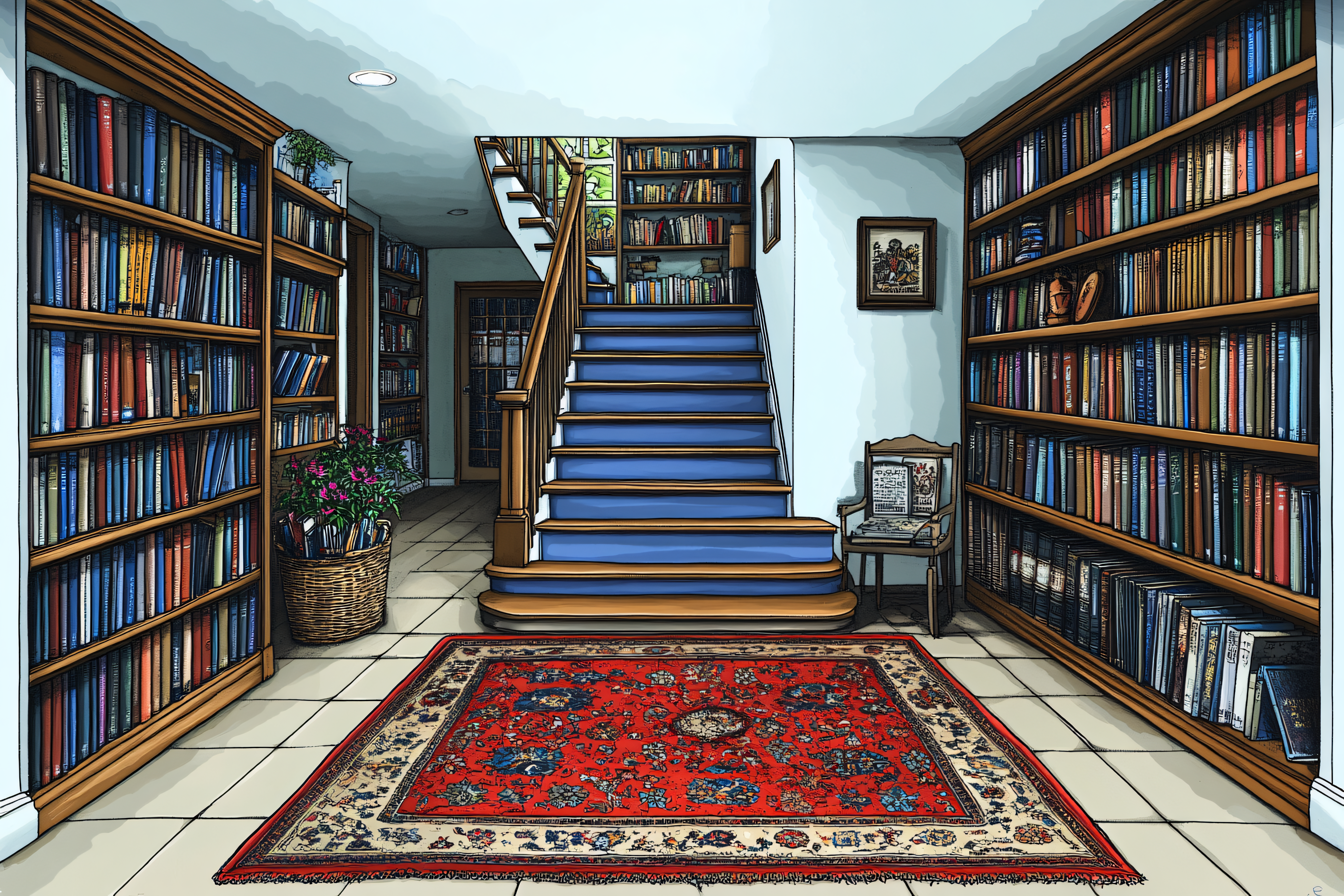 Library Staircase Interior