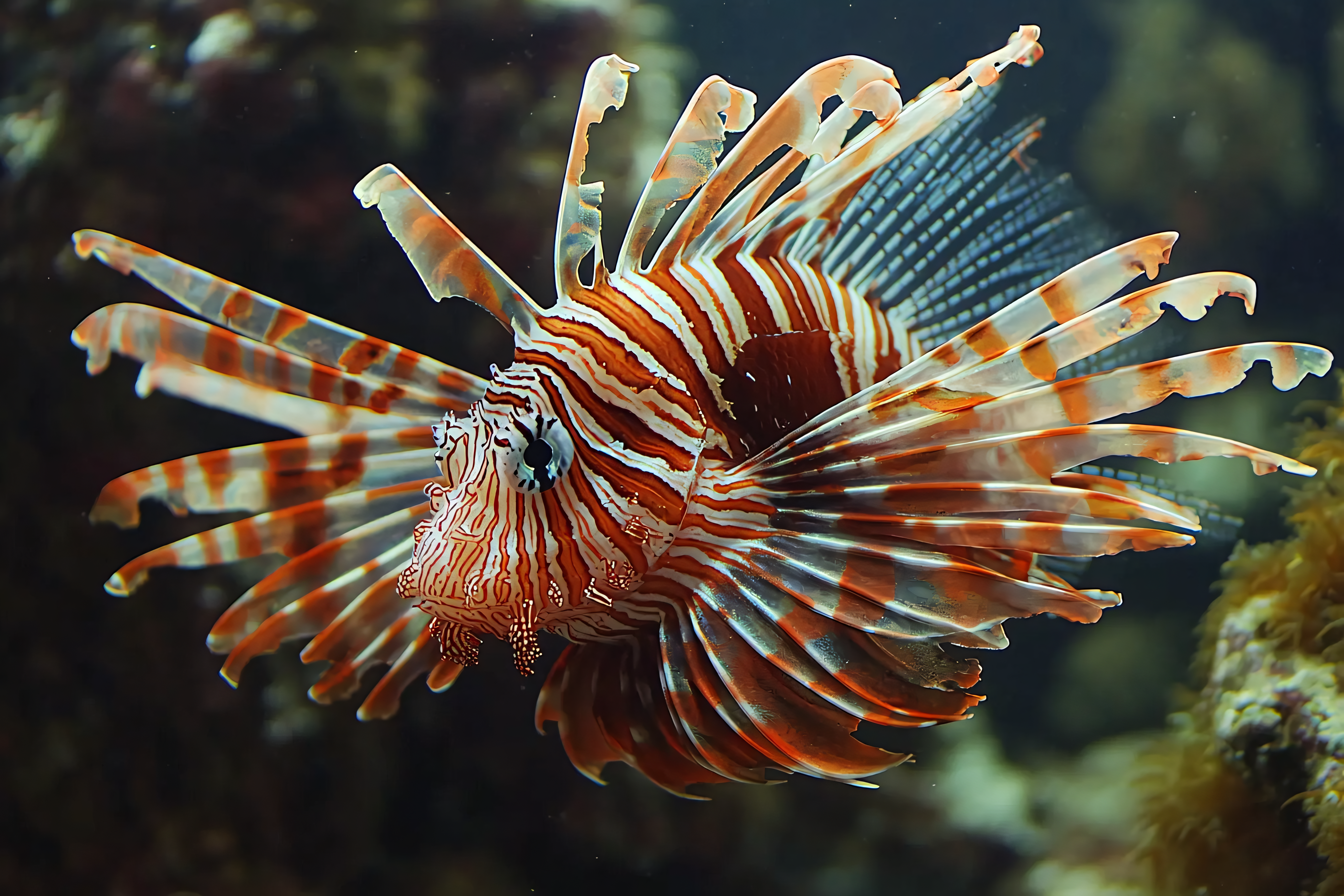 Lionfish with Flowing Fins