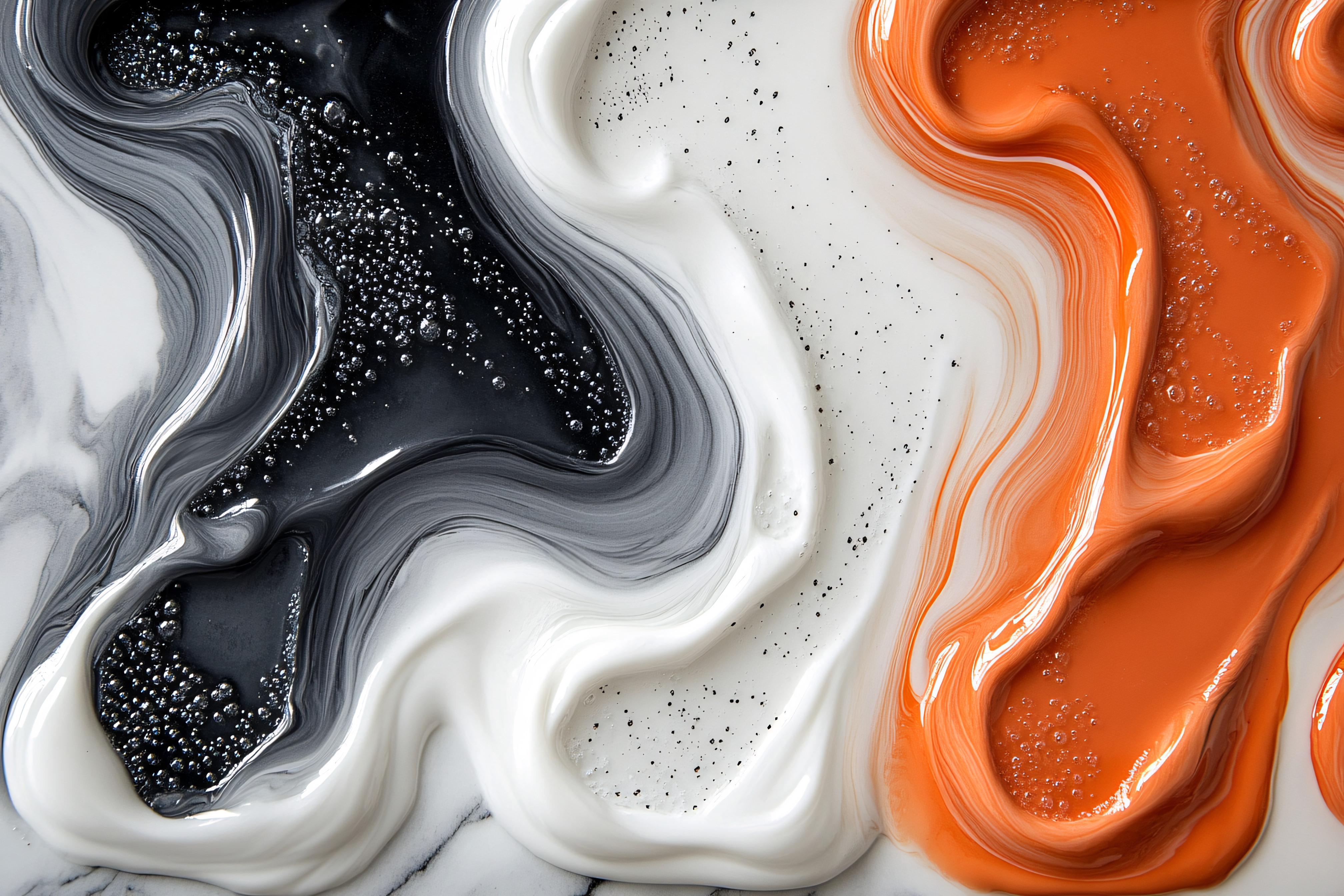 Liquid Marble Swirls