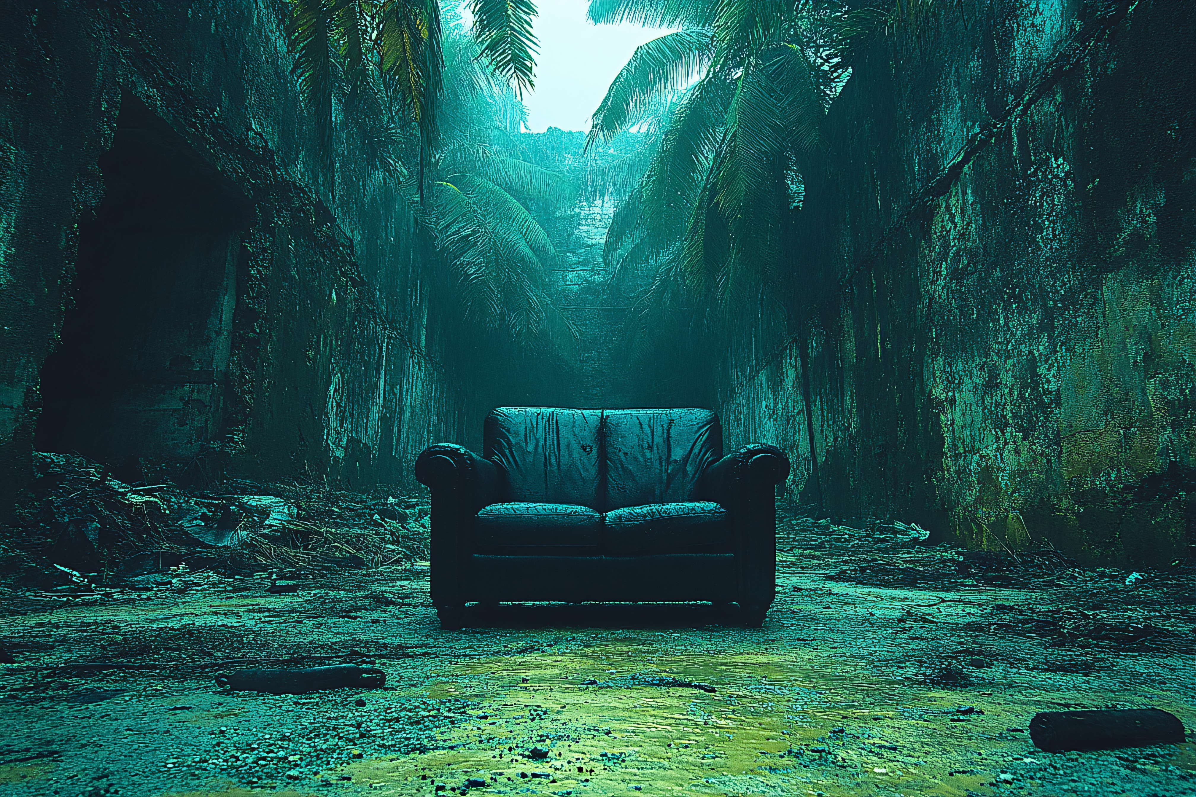 Lost Couch in Verdant Decay