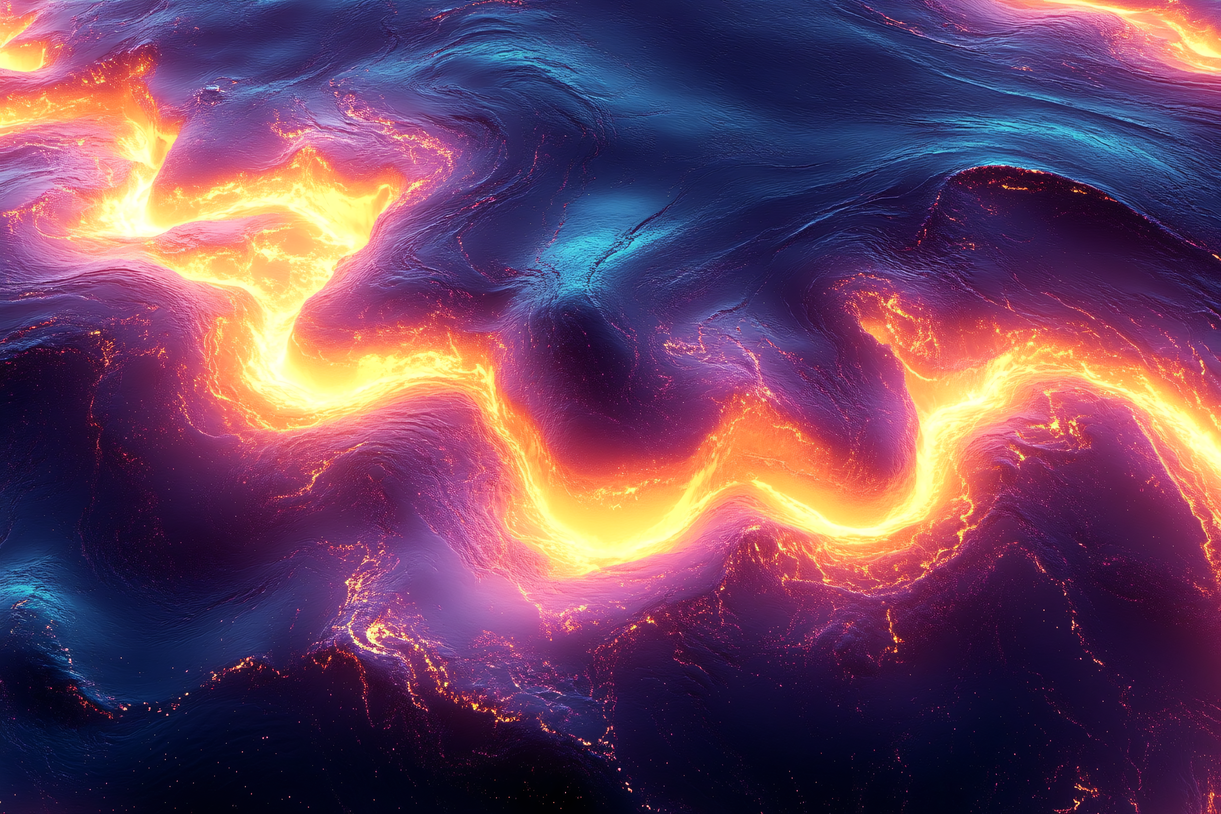 Luminous Flowing Abstract