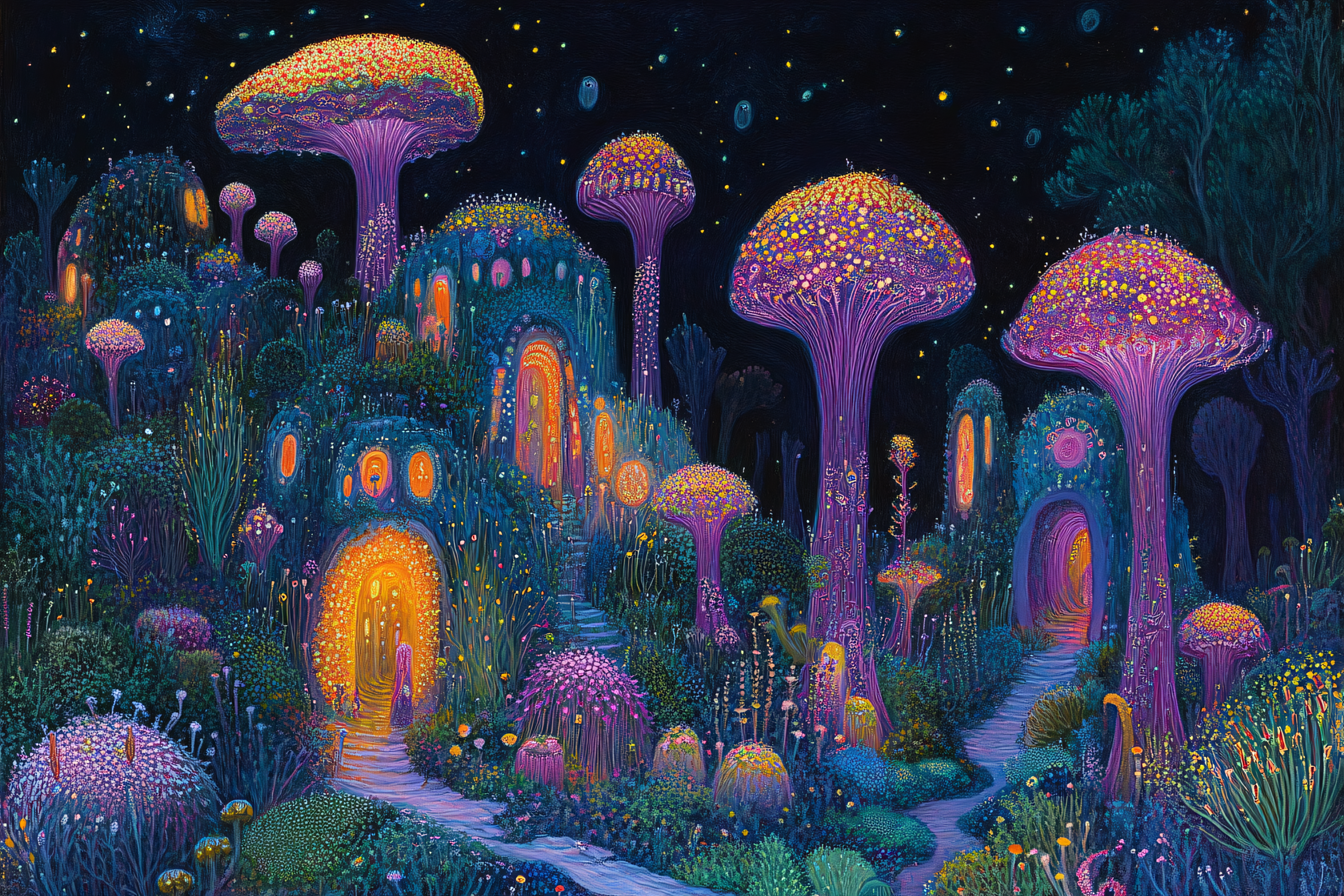 Luminous Mushroom Homes
