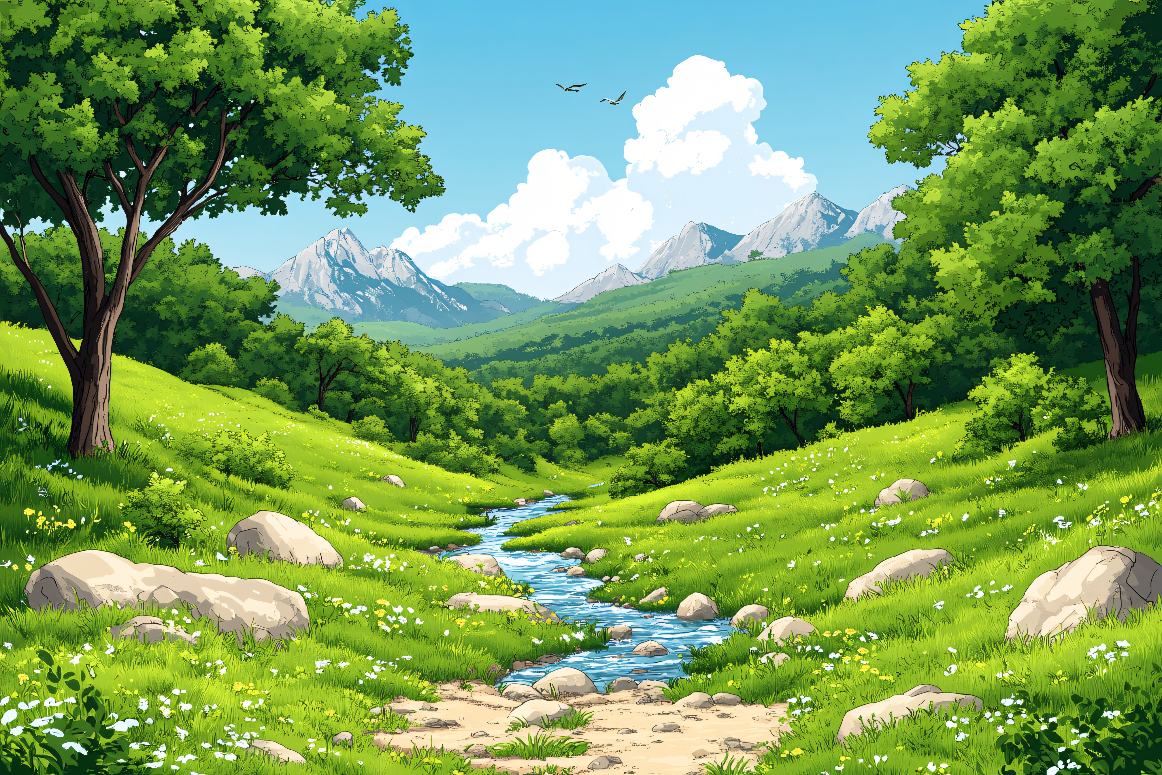 Lush Valley Landscape