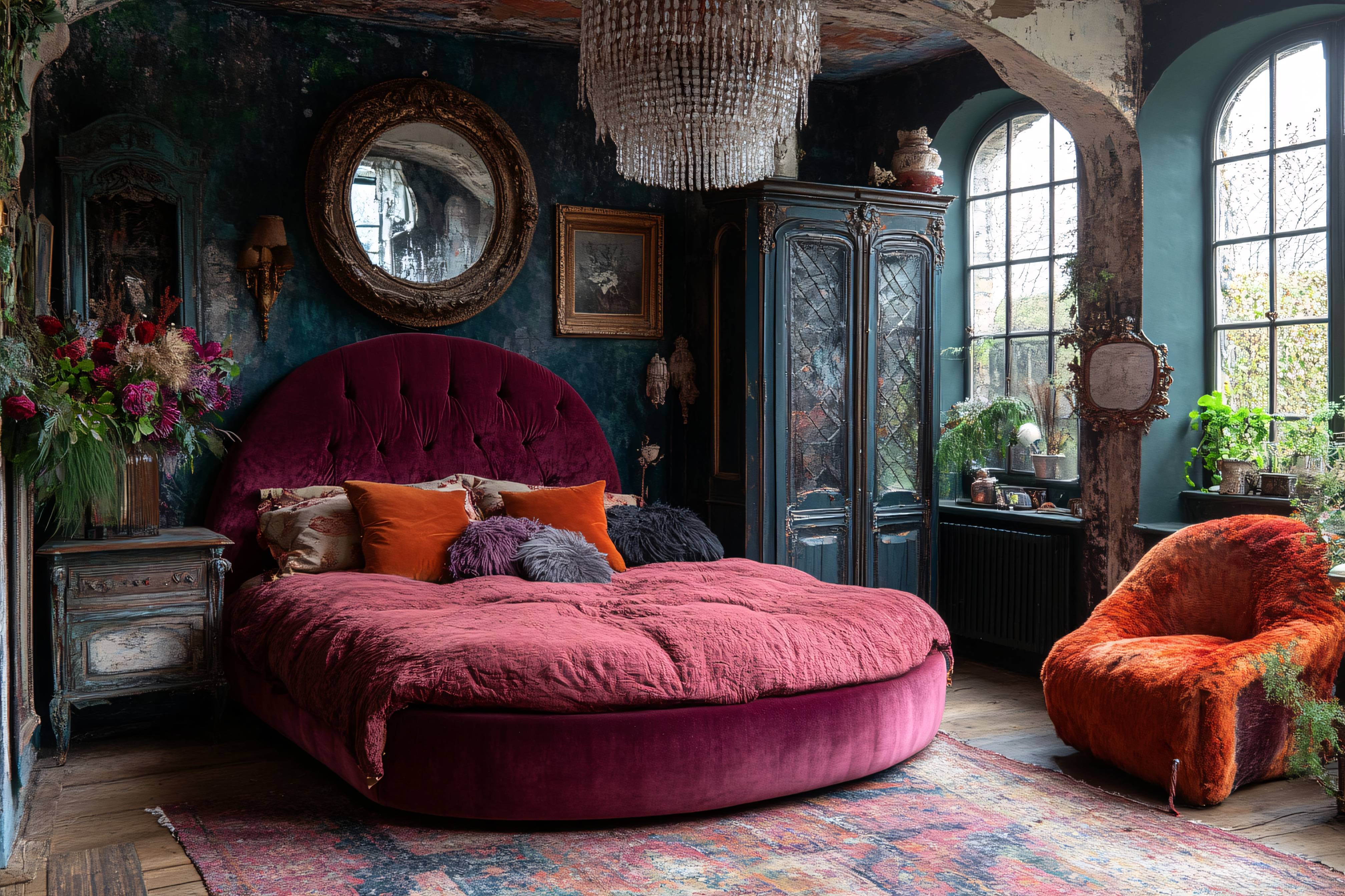 Luxurious Bohemian Bedroom Interior