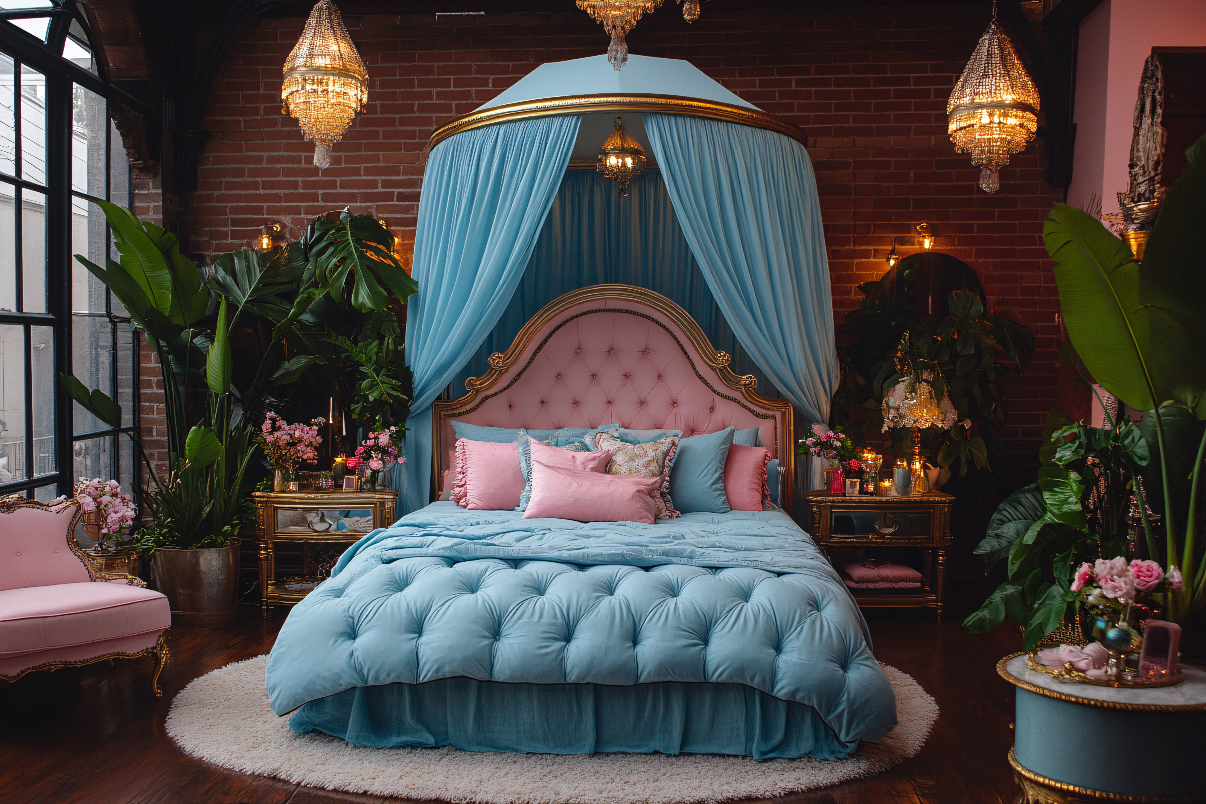 Luxurious Canopy Bed in a Romantic Bedroom