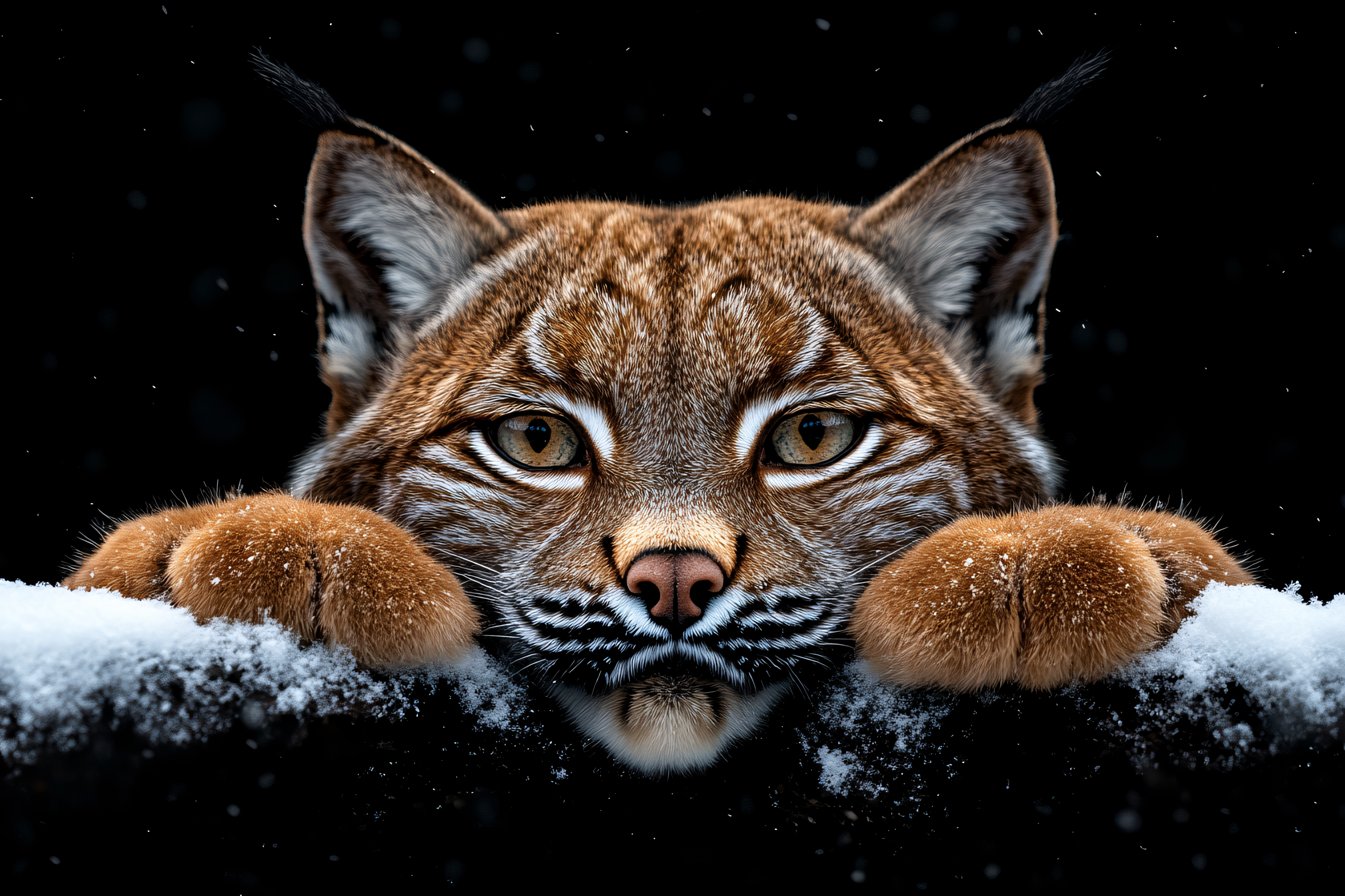 Lynx Face Close-Up