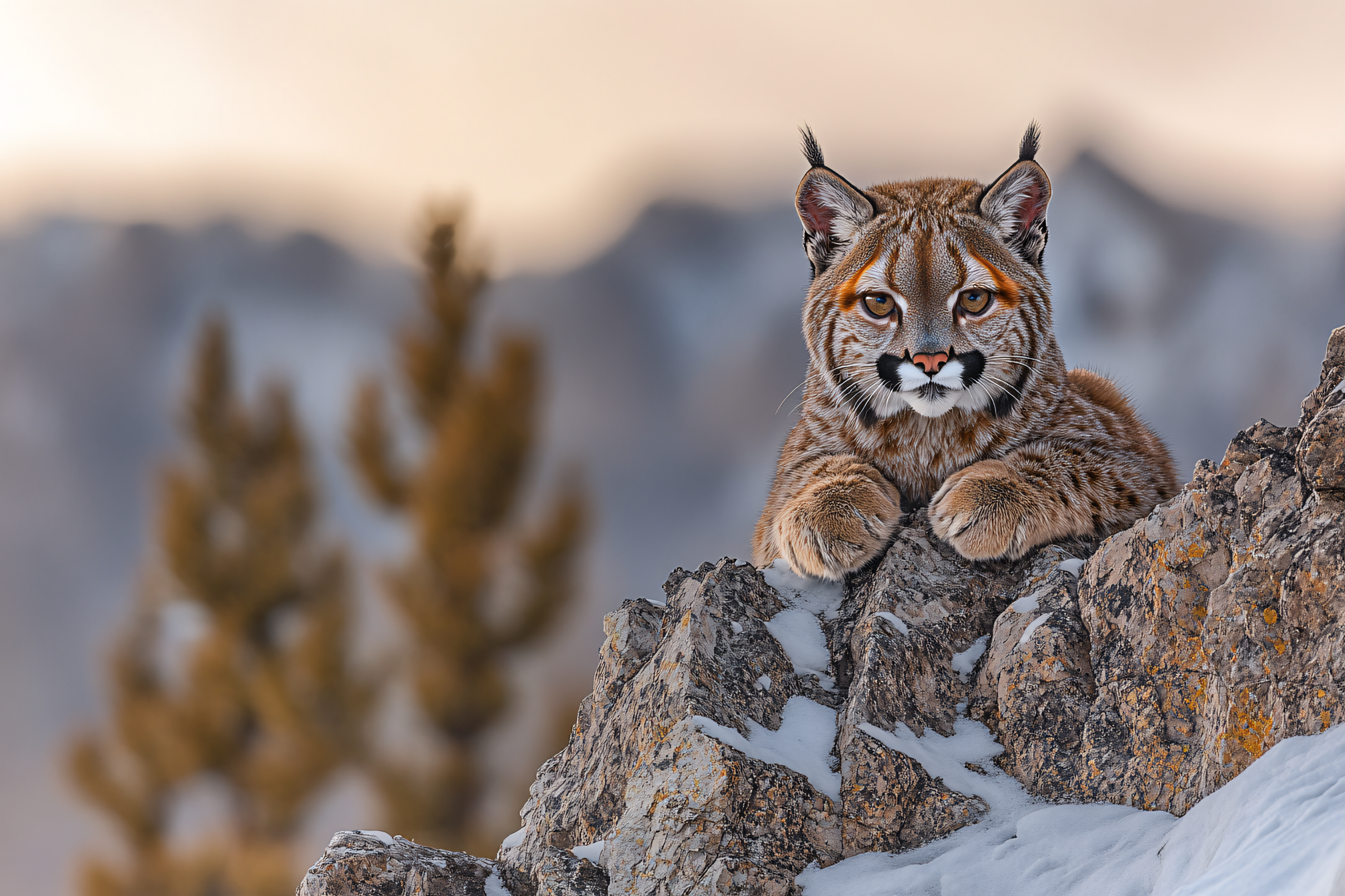 Lynx On Rock