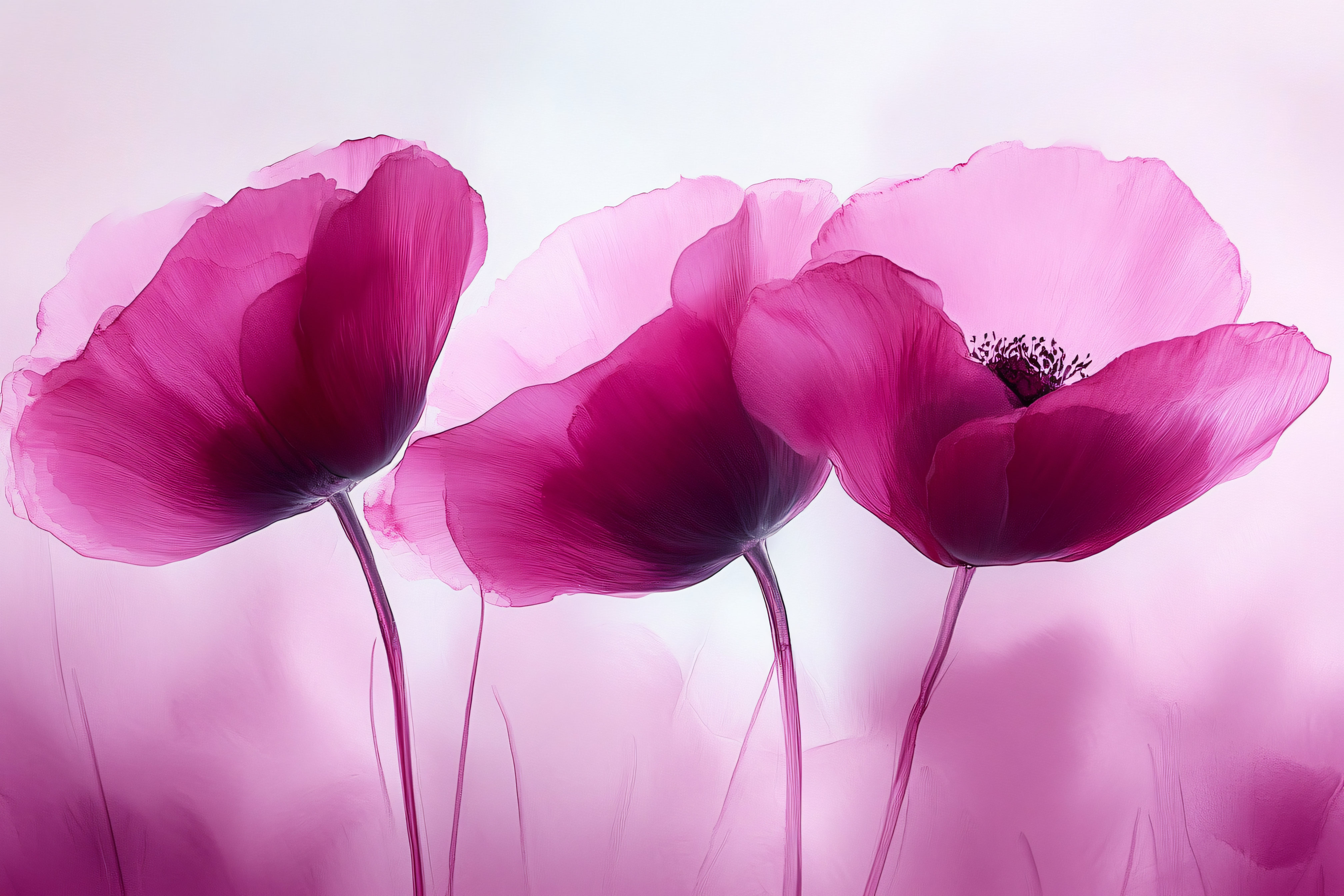 Magenta Poppies
