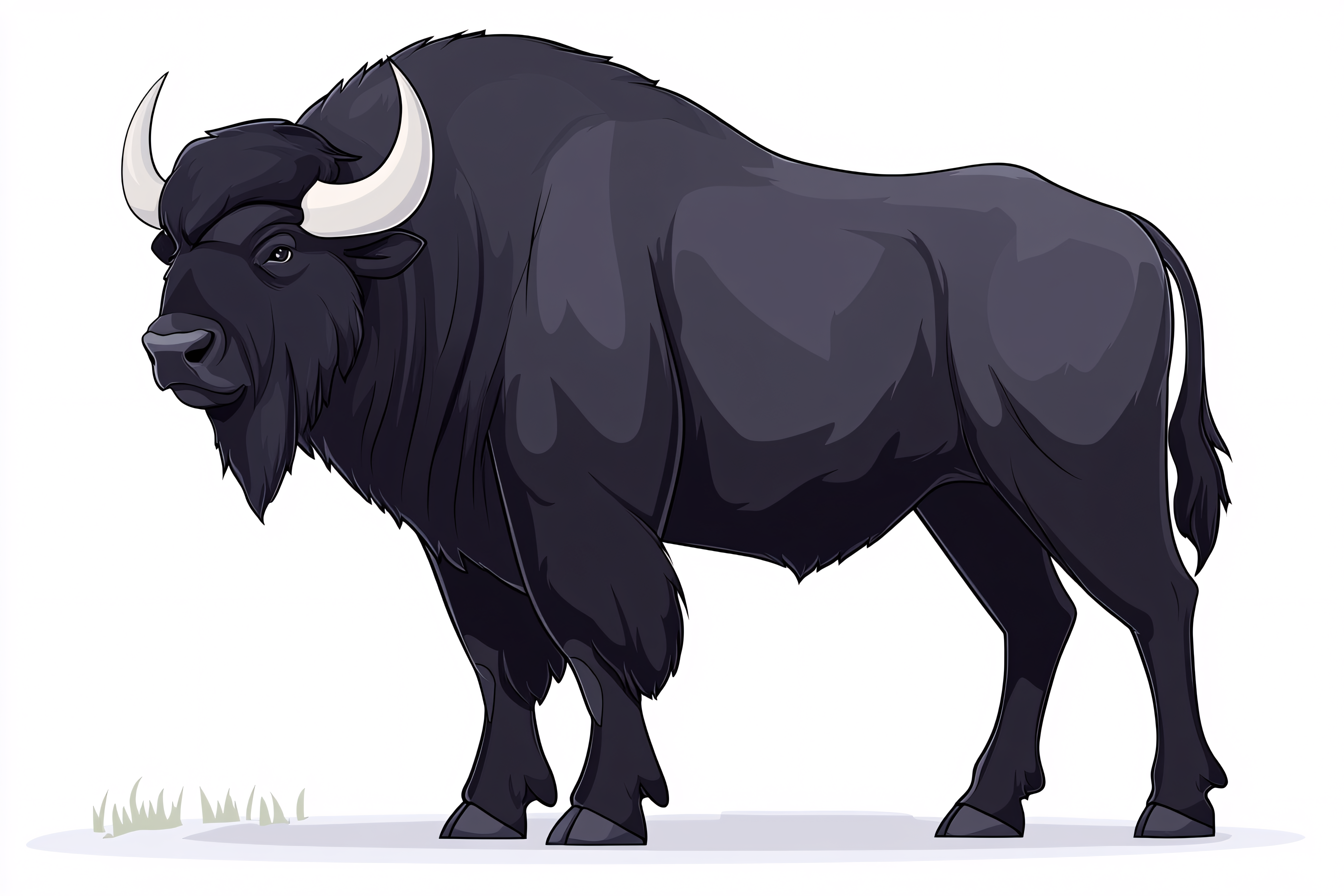 Majestic Bison Illustration
