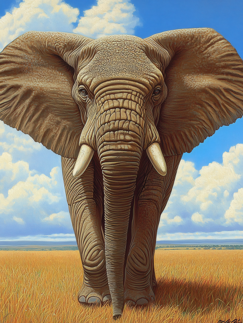 Majestic Elephant Portrait