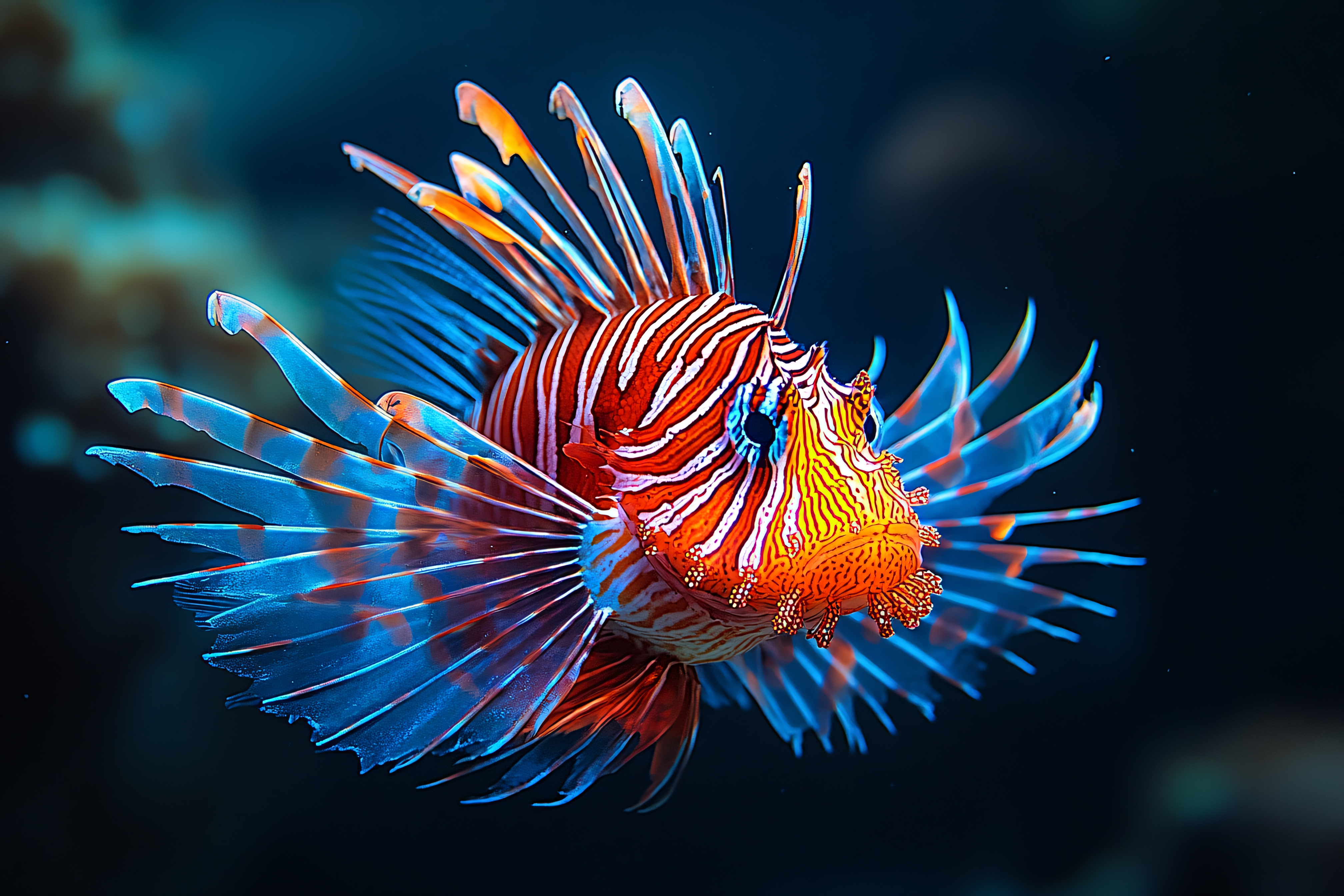 Majestic Lionfish Portrait