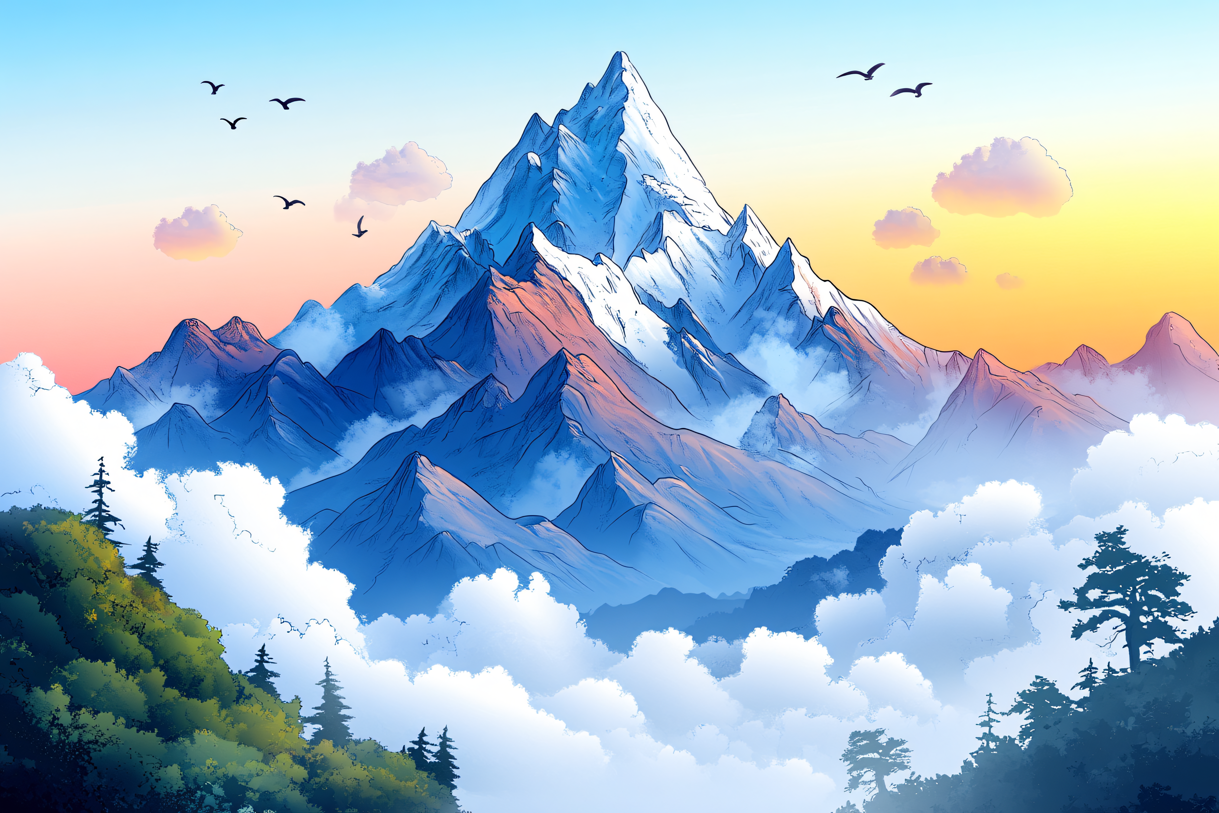 Majestic Mountain Vista