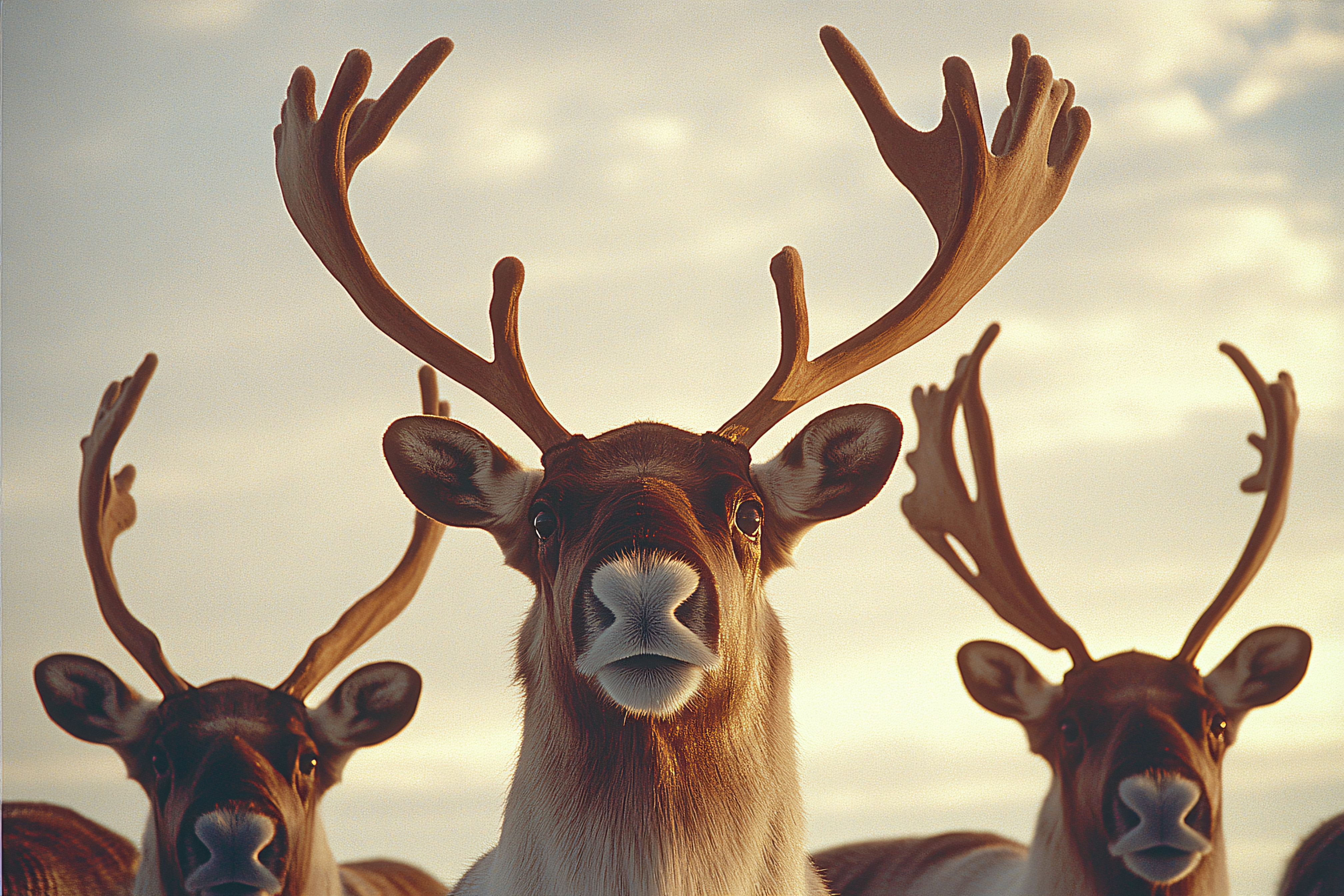 Majestic Reindeer Trio
