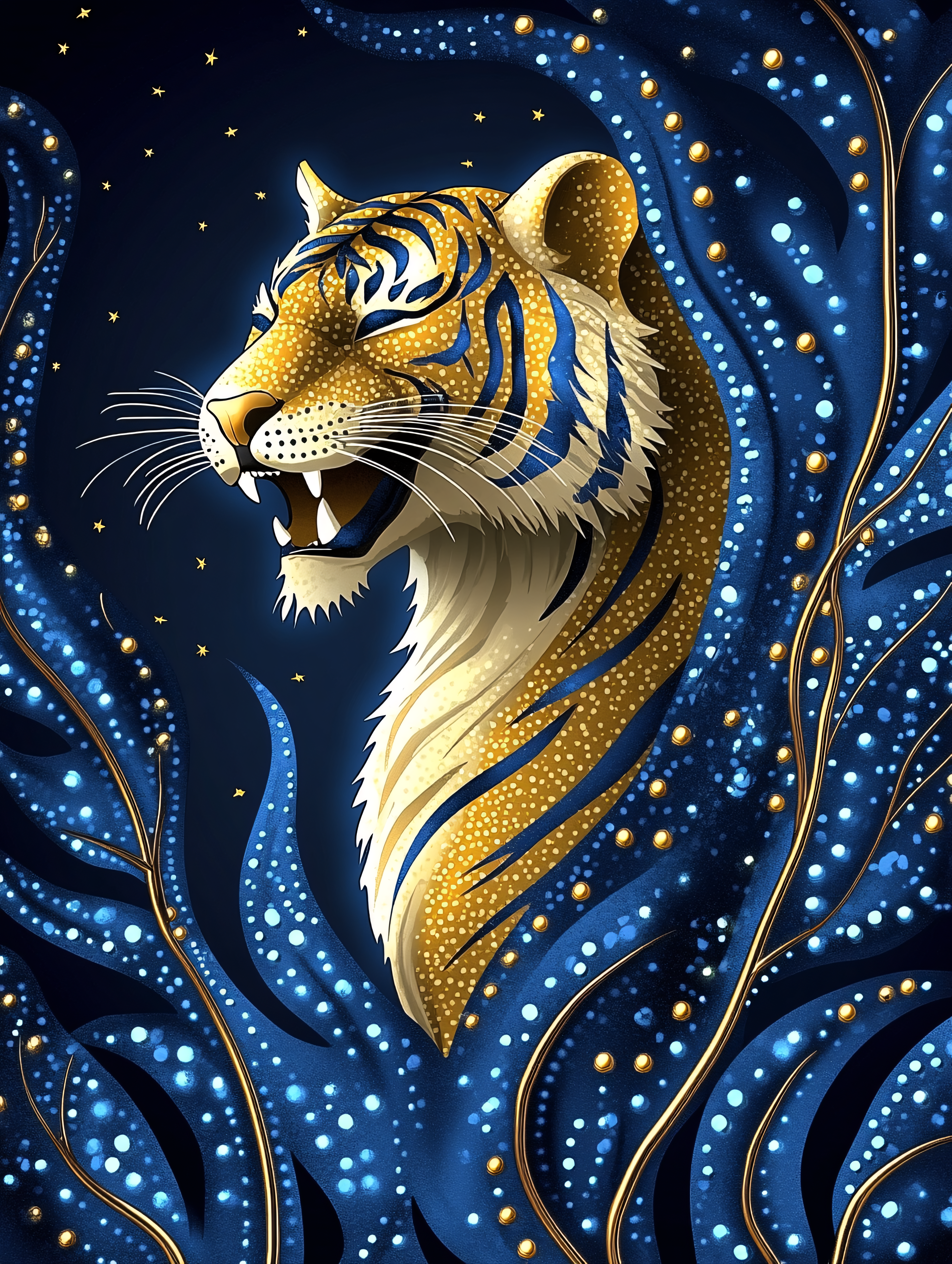 Majestic Tiger Illustration