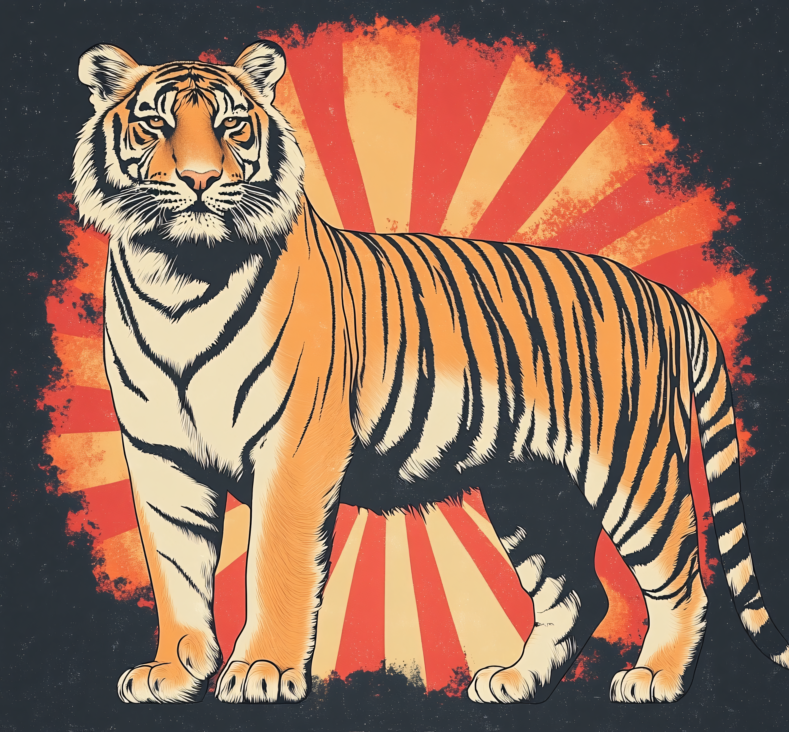 Majestic Tiger Illustration