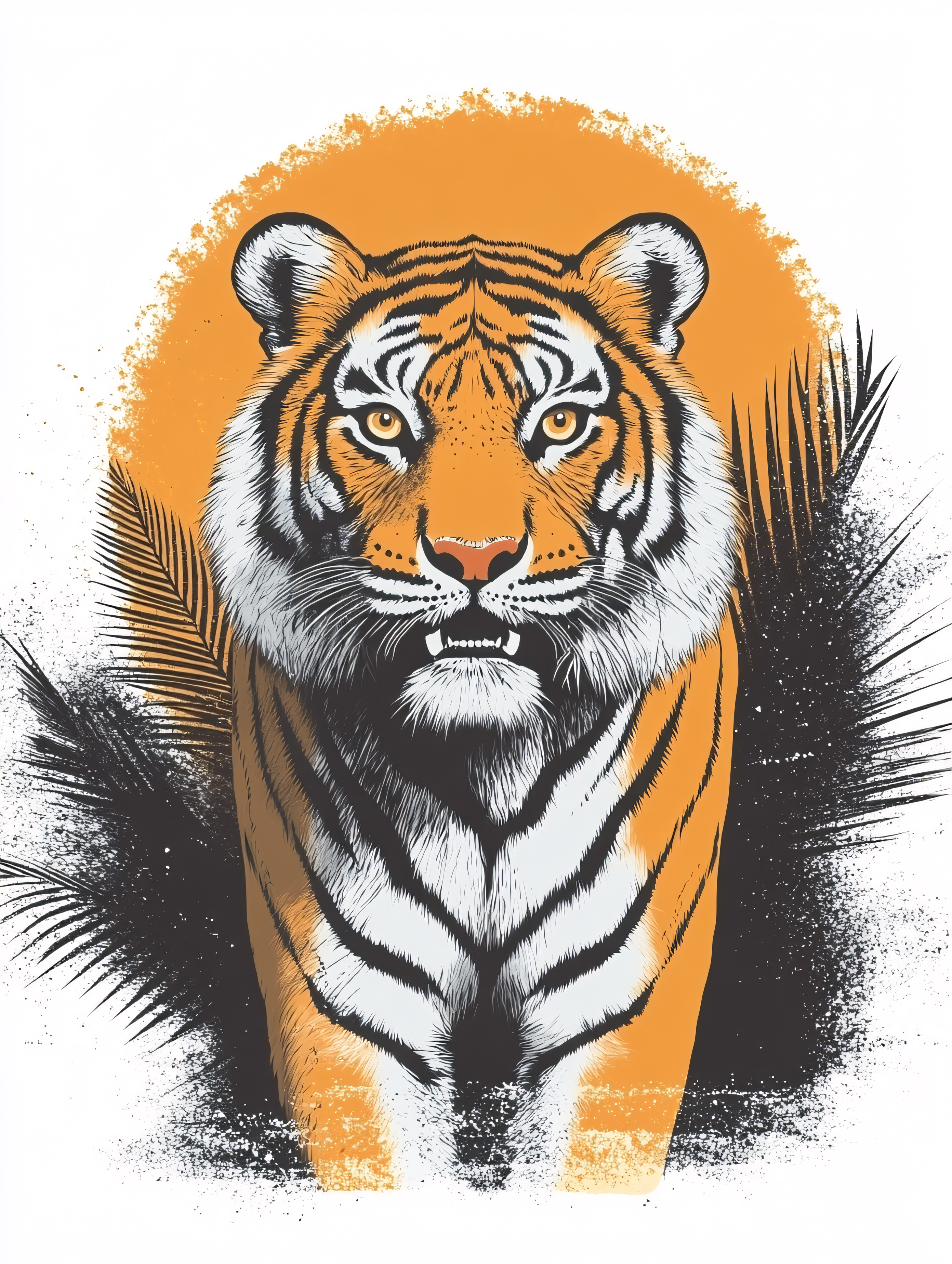 Majestic Tiger Illustration