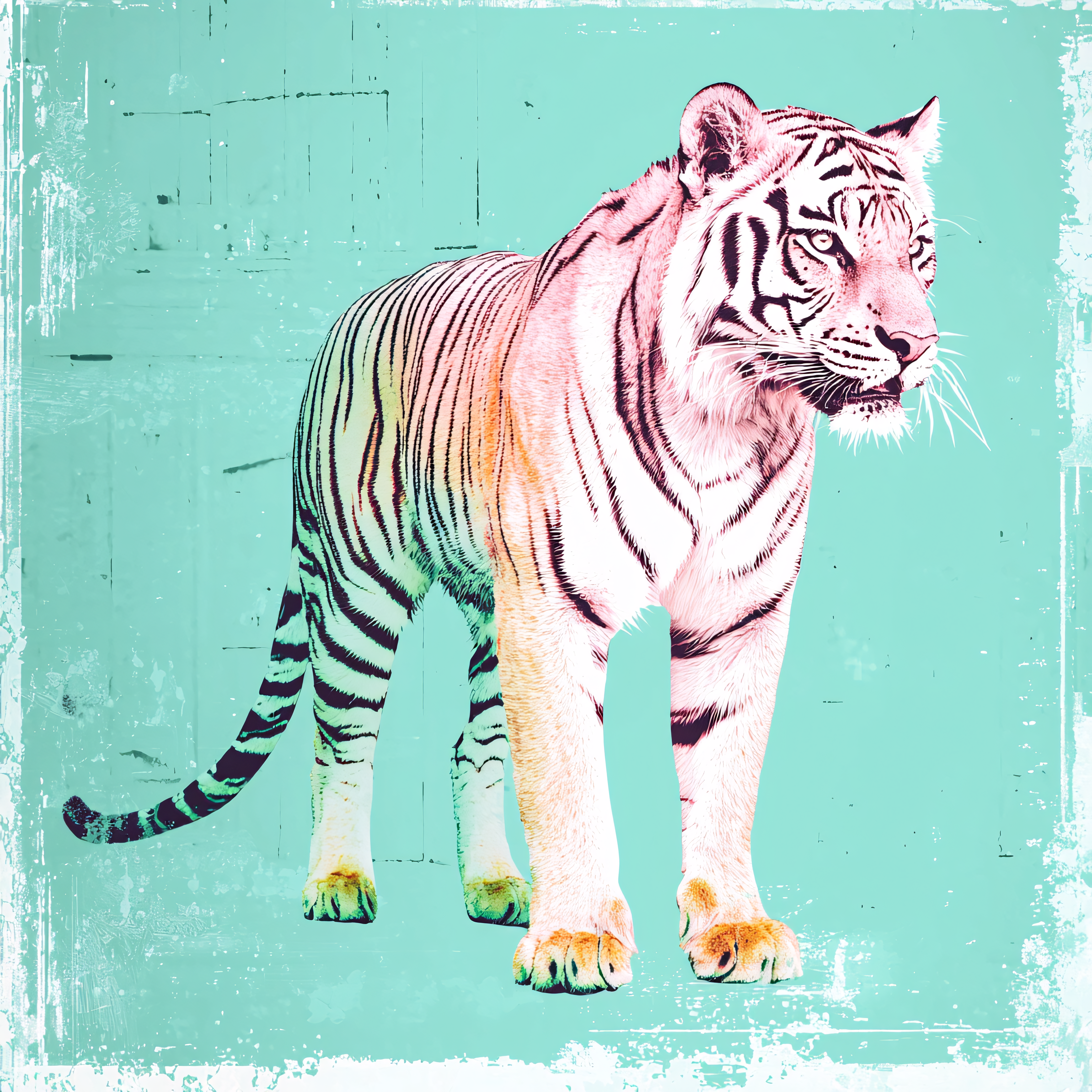 Majestic Tiger Pop Art