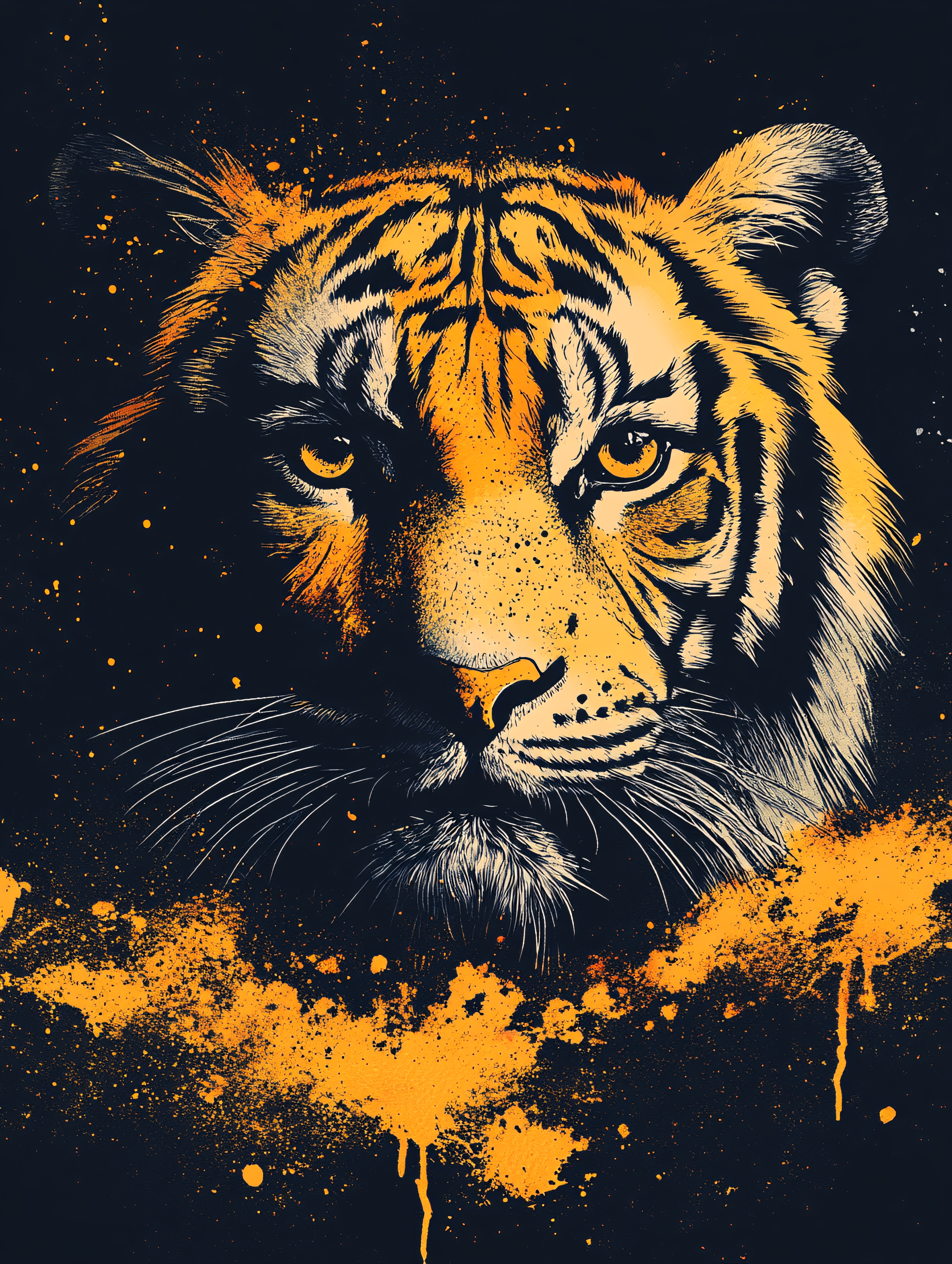 Majestic Tiger Portrait