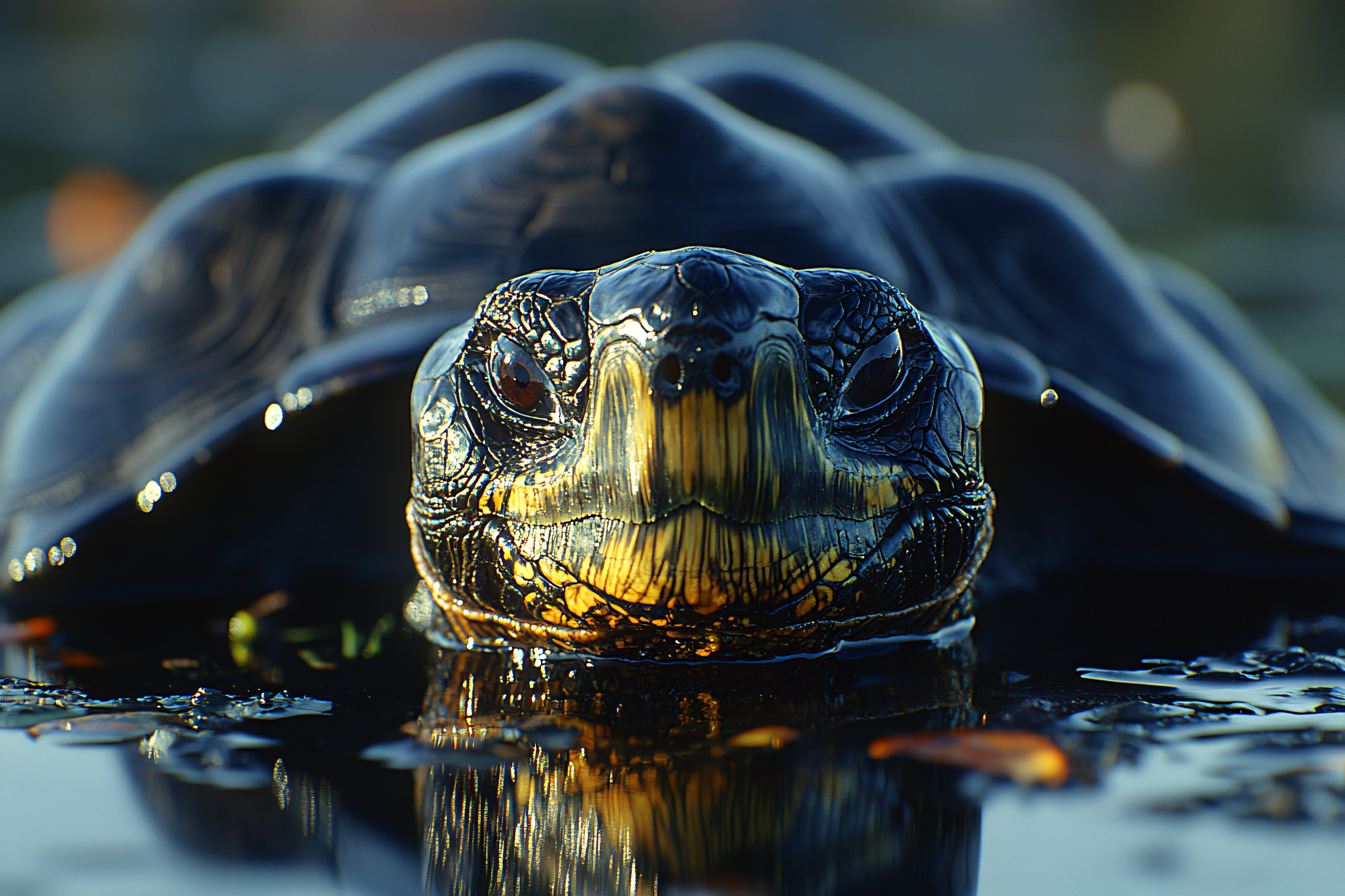 Majestic Turtle Close-Up