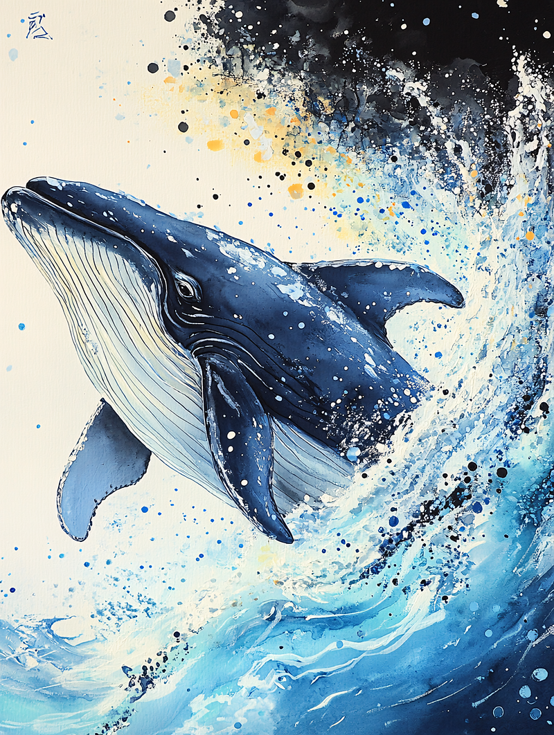 Majestic Whale Splash