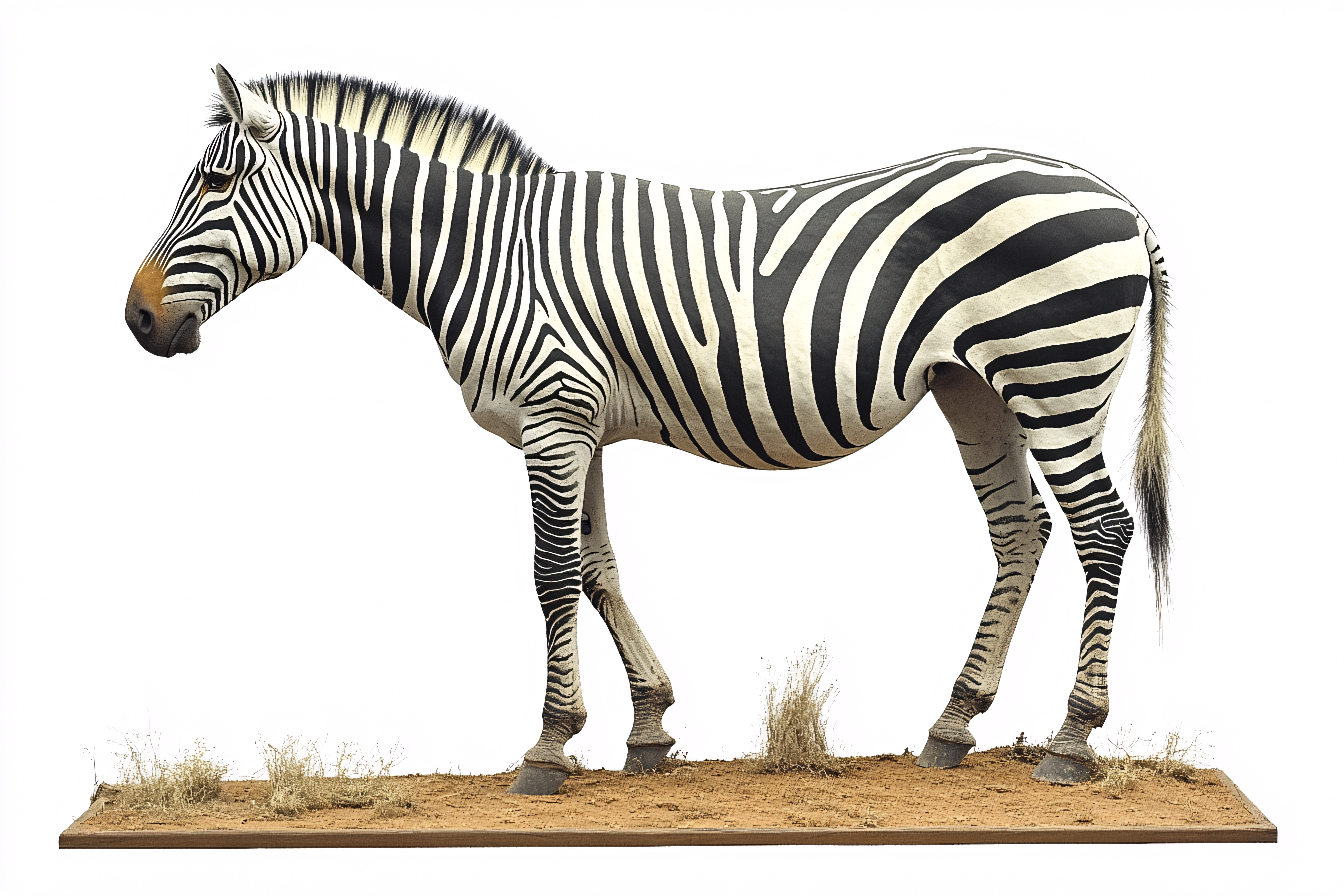 Majestic Zebra Standing on a Plateau