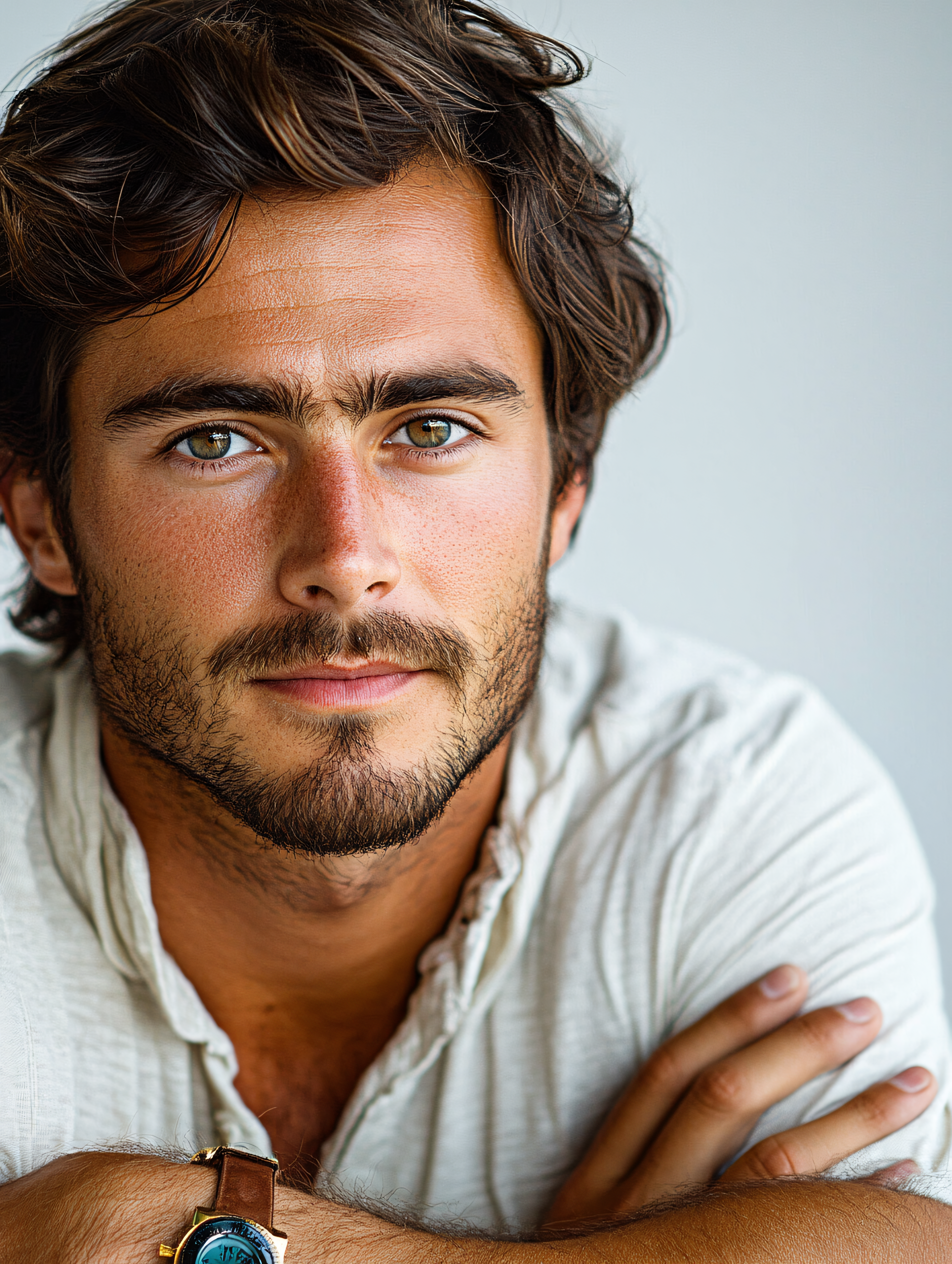 Man with Intense Gaze